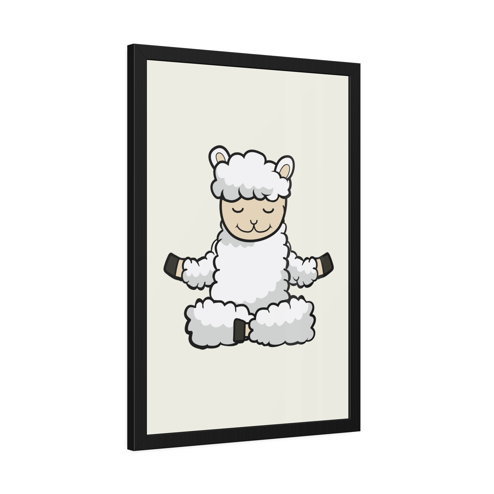 Meditating Sheep Framed Poster — Cute Yoga Lamb Wall Art for Nursery & Kids’ Room - Image 26