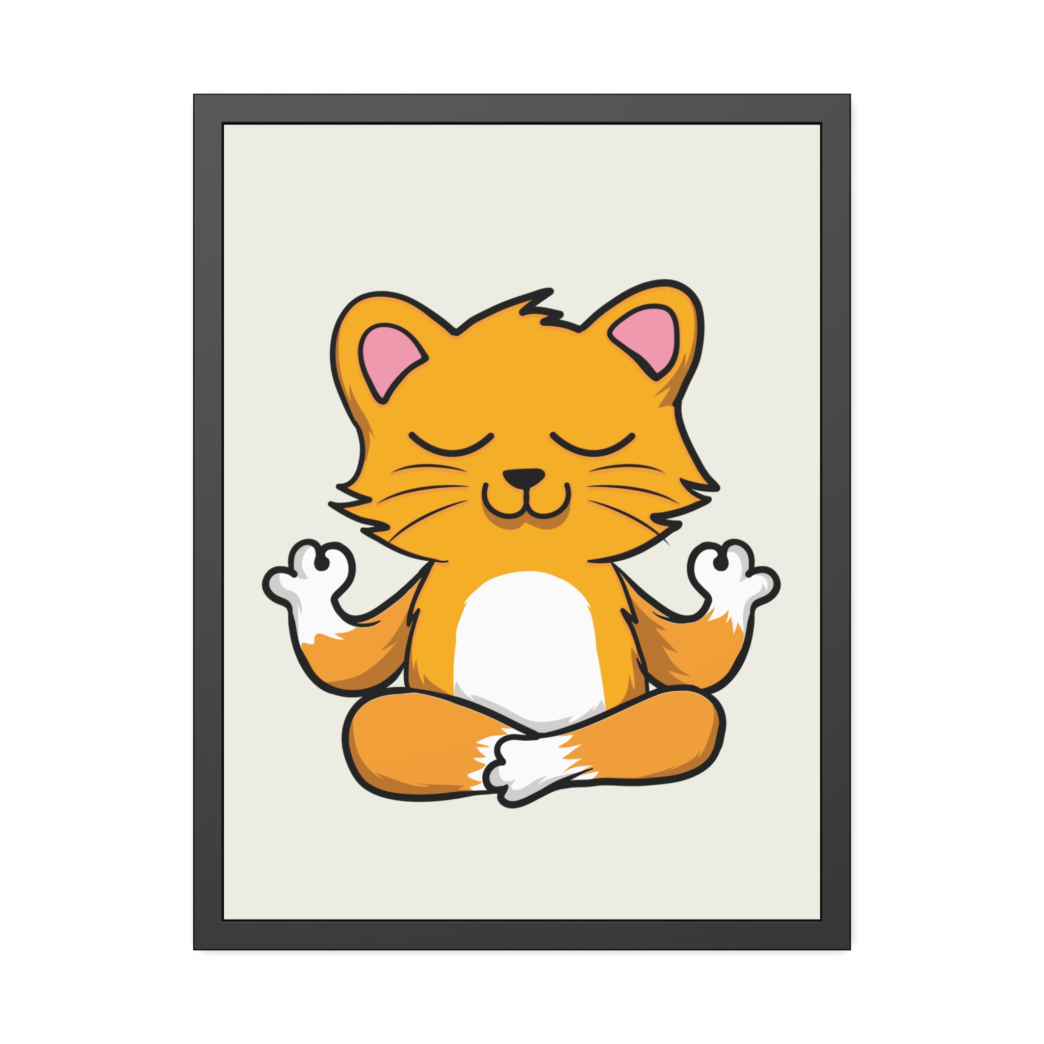 Yoga Cat Framed Poster — Cute Meditating Cat Wall Art for Kids & Home - Image 29
