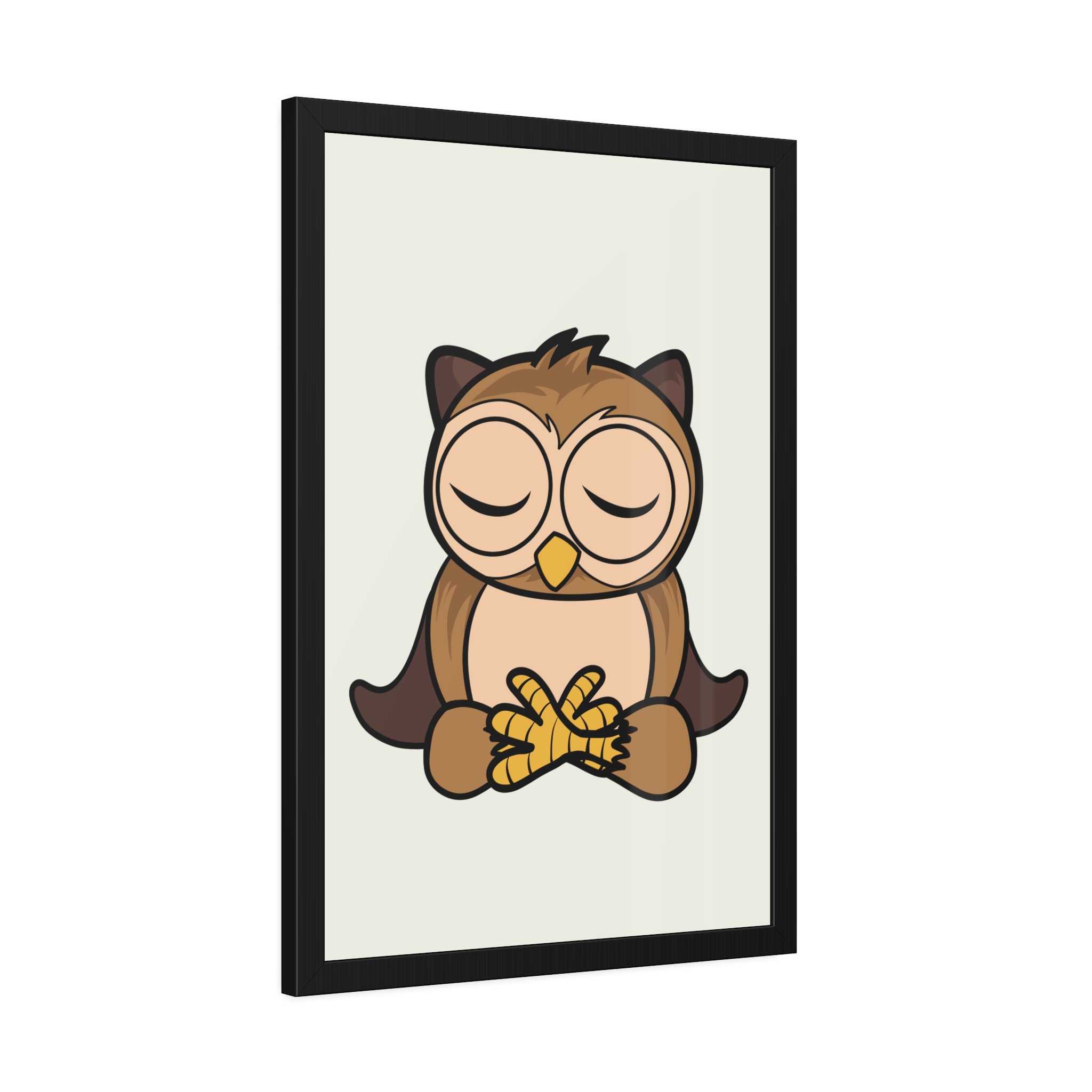 Sleeping Owl Illustration Framed Poster | Nursery Wall Art - Image 26