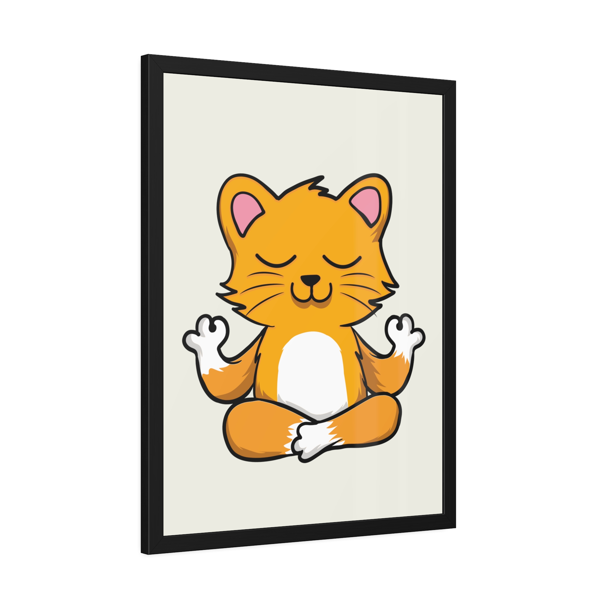 Yoga Cat Framed Poster — Cute Meditating Cat Wall Art for Kids & Home - Image 30