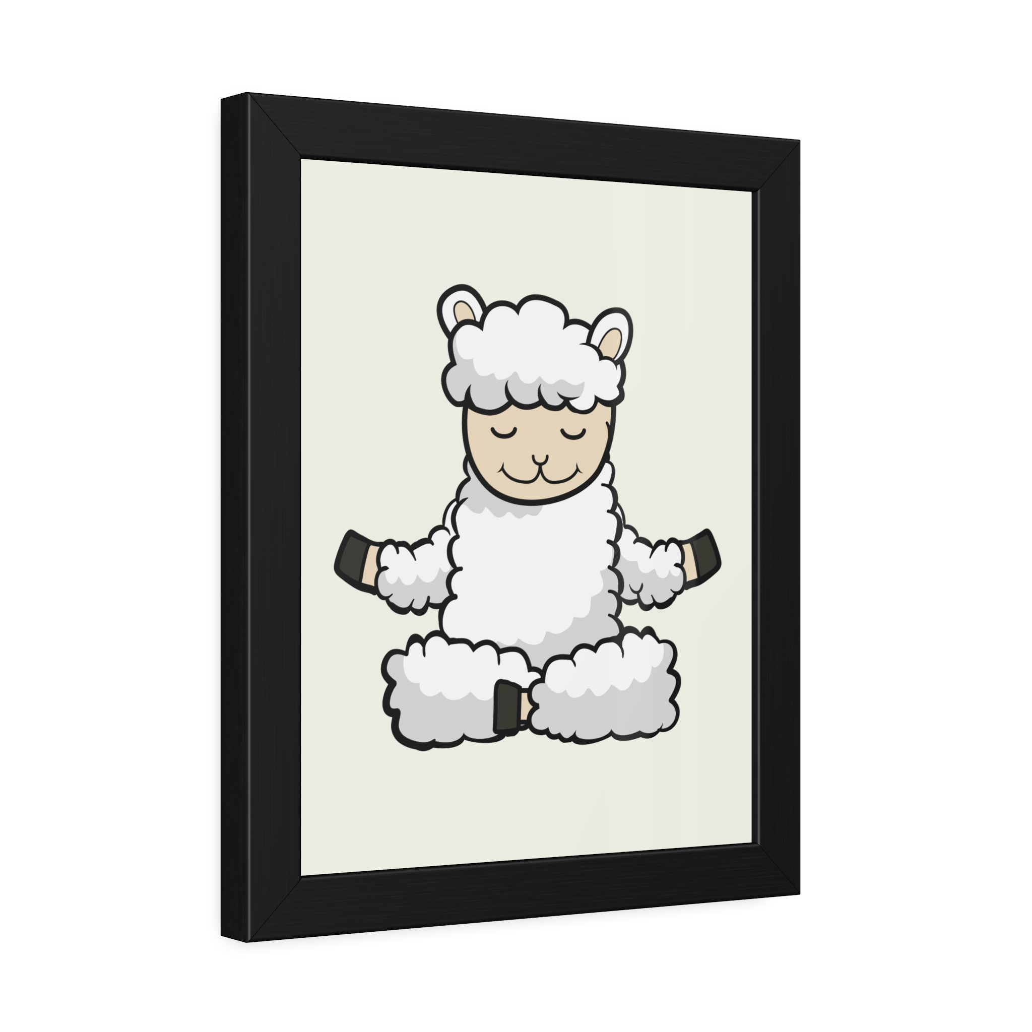 Meditating Sheep Framed Poster — Cute Yoga Lamb Wall Art for Nursery & Kids’ Room - Image 10