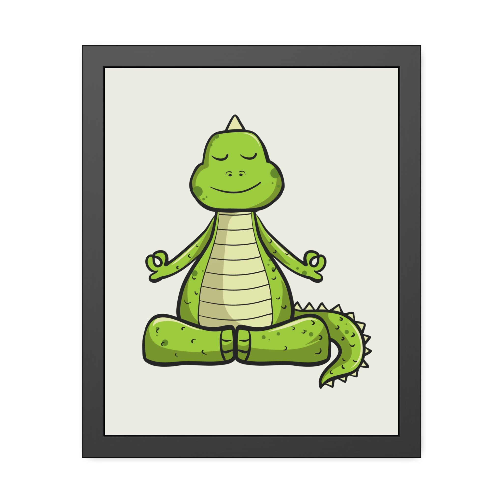 Yoga Dinosaur Framed Poster — Cute Meditating Dino Wall Art - Image 17