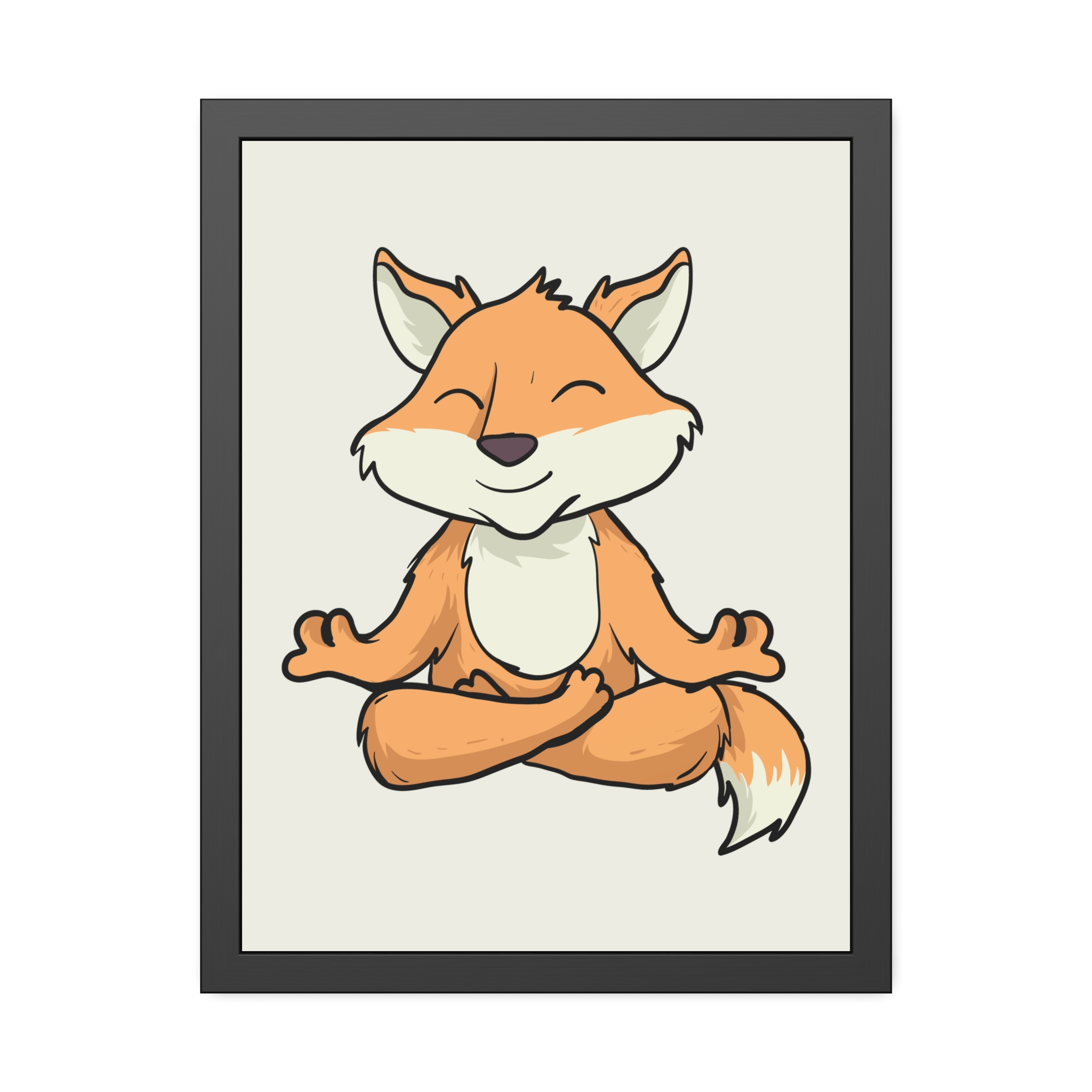 Meditating Fox Framed Poster — Whimsical Nursery Wall Art - Image 21