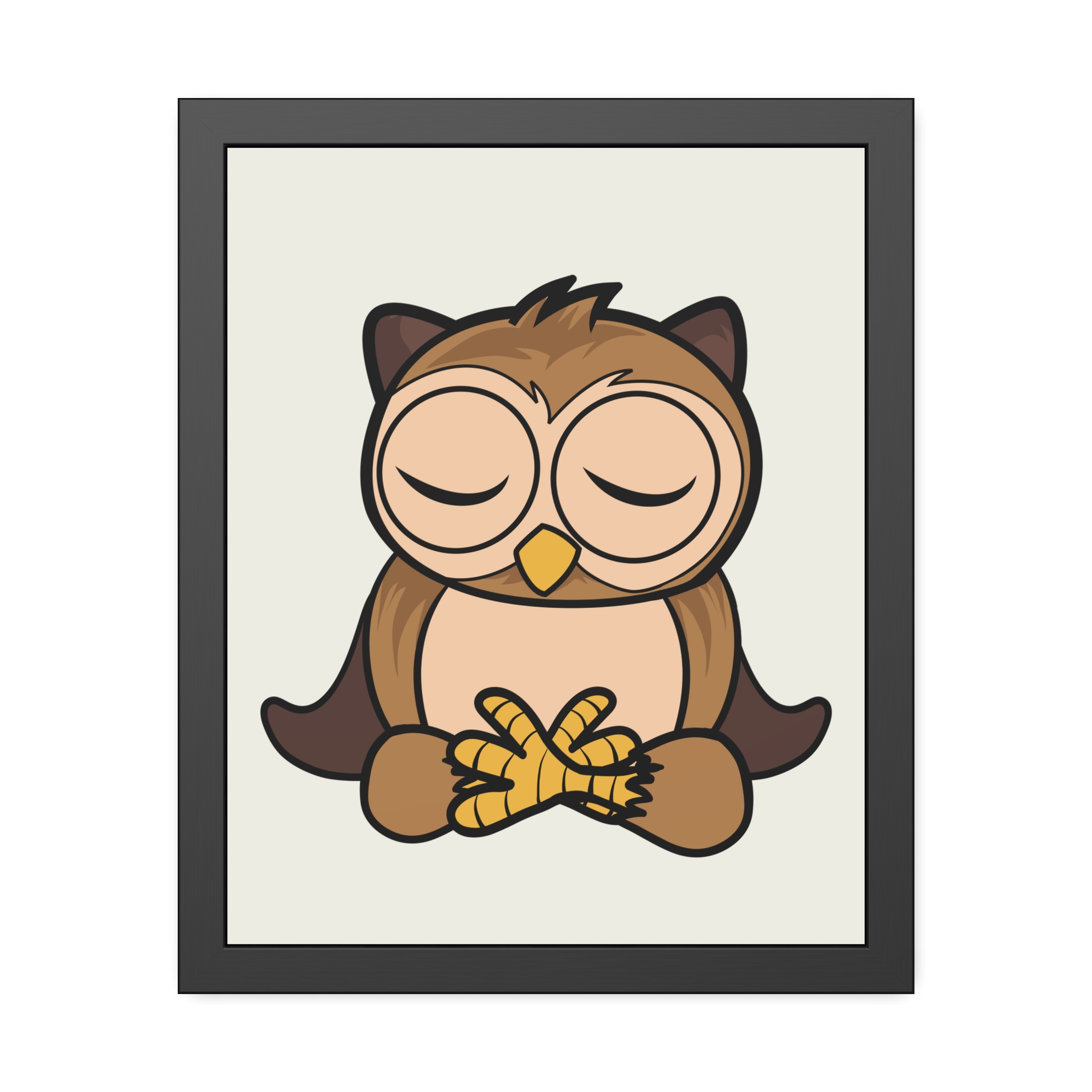 Sleeping Owl Illustration Framed Poster | Nursery Wall Art - Image 17