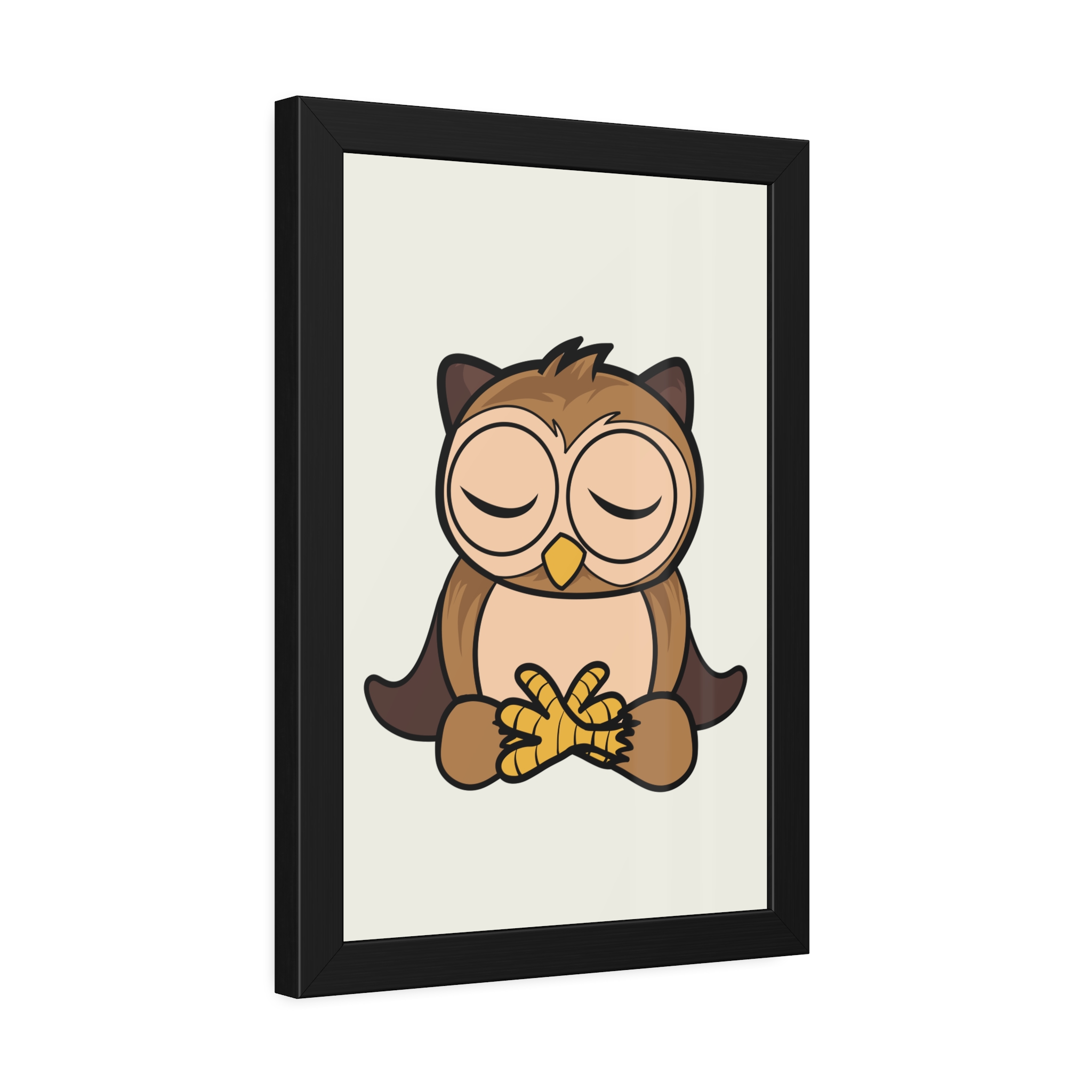 Sleeping Owl Illustration Framed Poster | Nursery Wall Art - Image 14