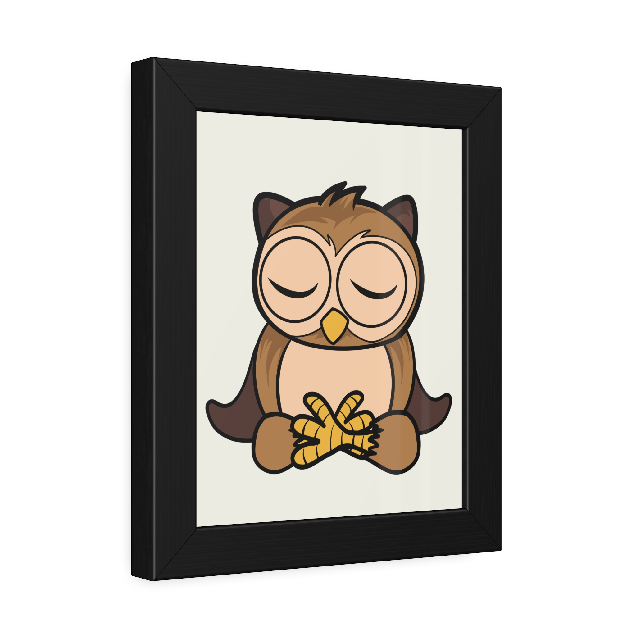 Sleeping Owl Illustration Framed Poster | Nursery Wall Art - Image 6