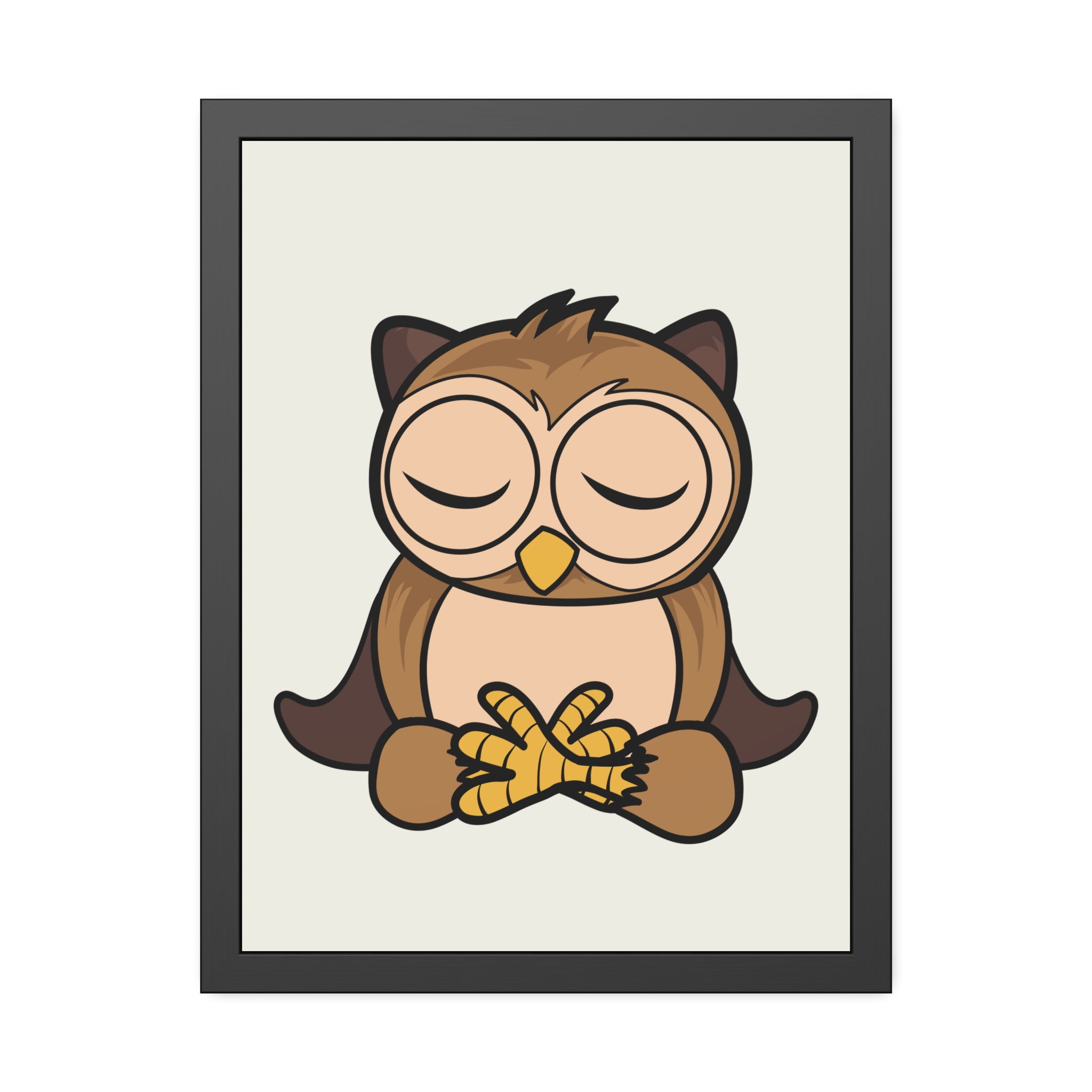 Sleeping Owl Illustration Framed Poster | Nursery Wall Art - Image 21