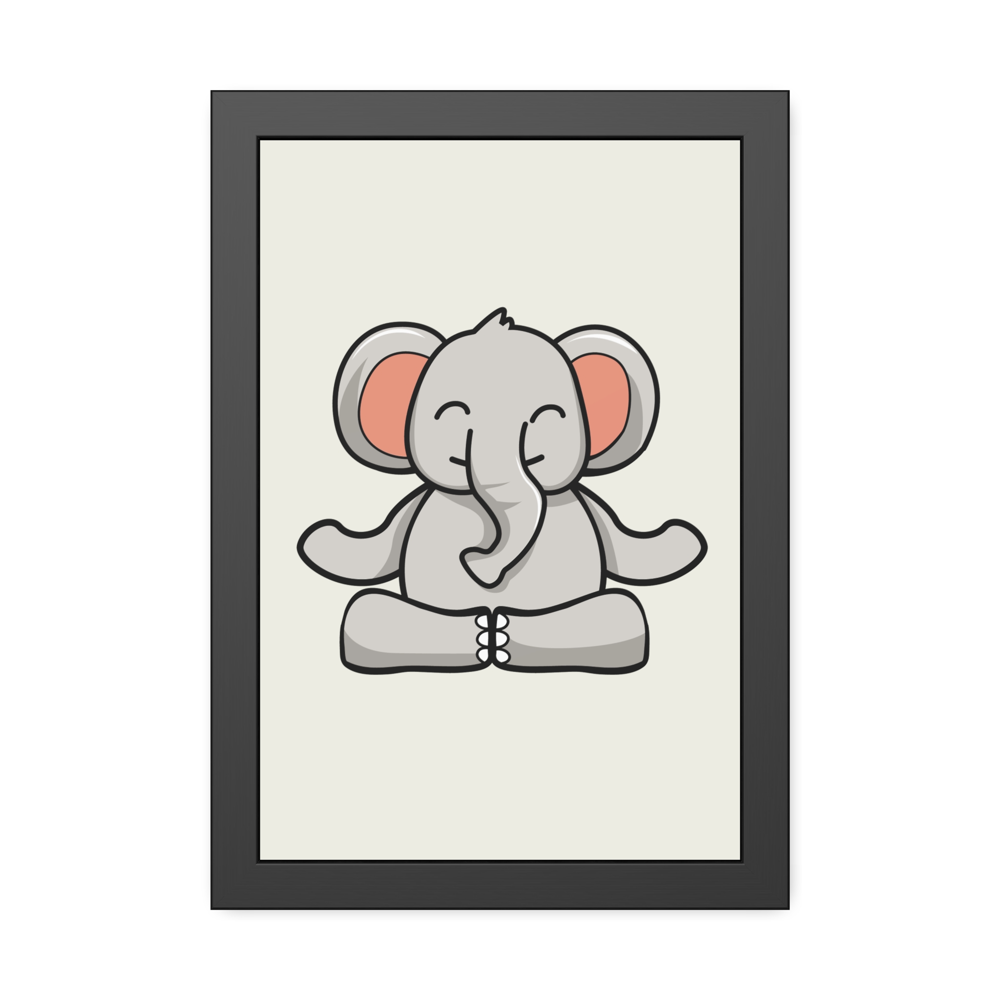 Meditating Elephant Framed Poster — Cute Nursery Wall Art - Image 13