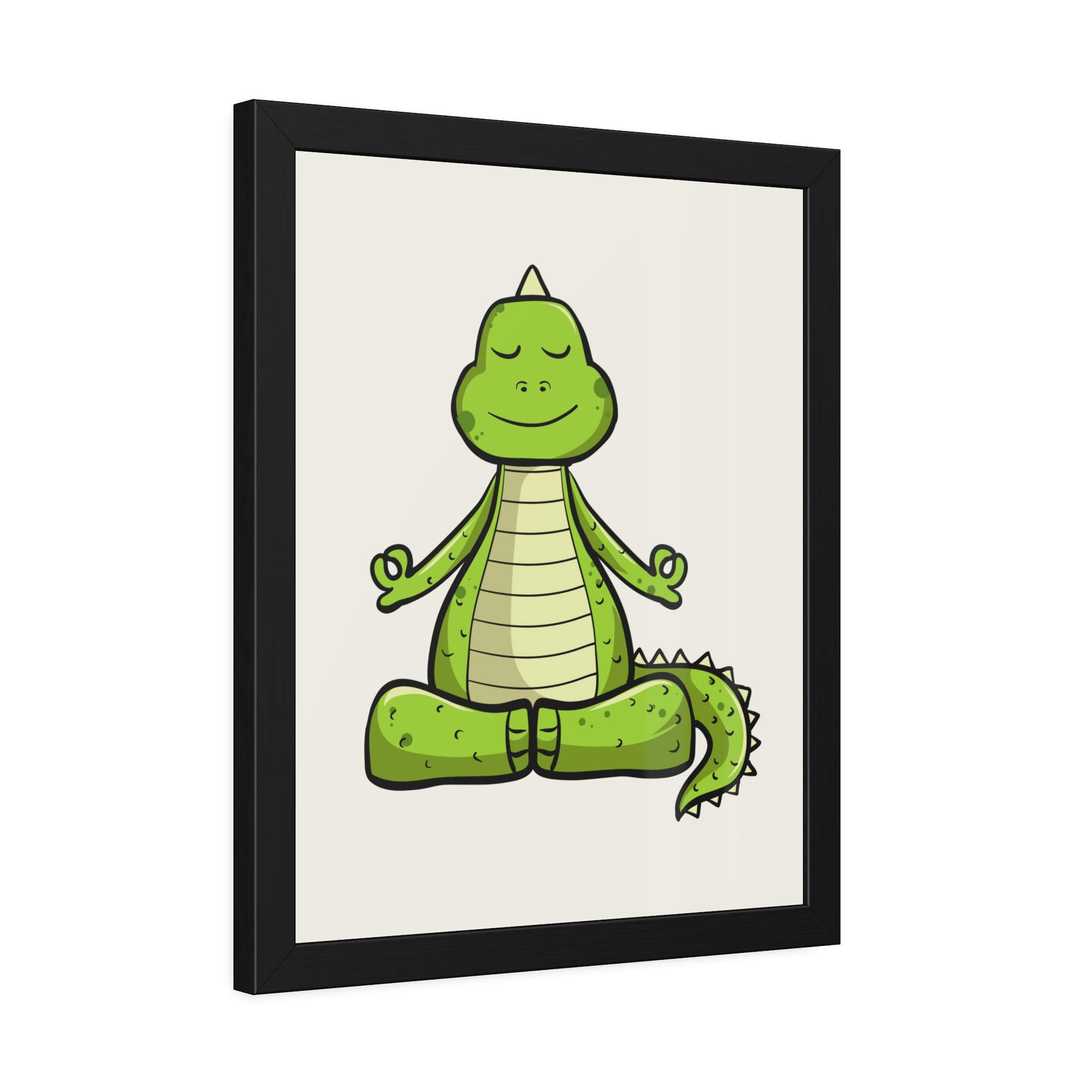 Yoga Dinosaur Framed Poster — Cute Meditating Dino Wall Art - Image 18
