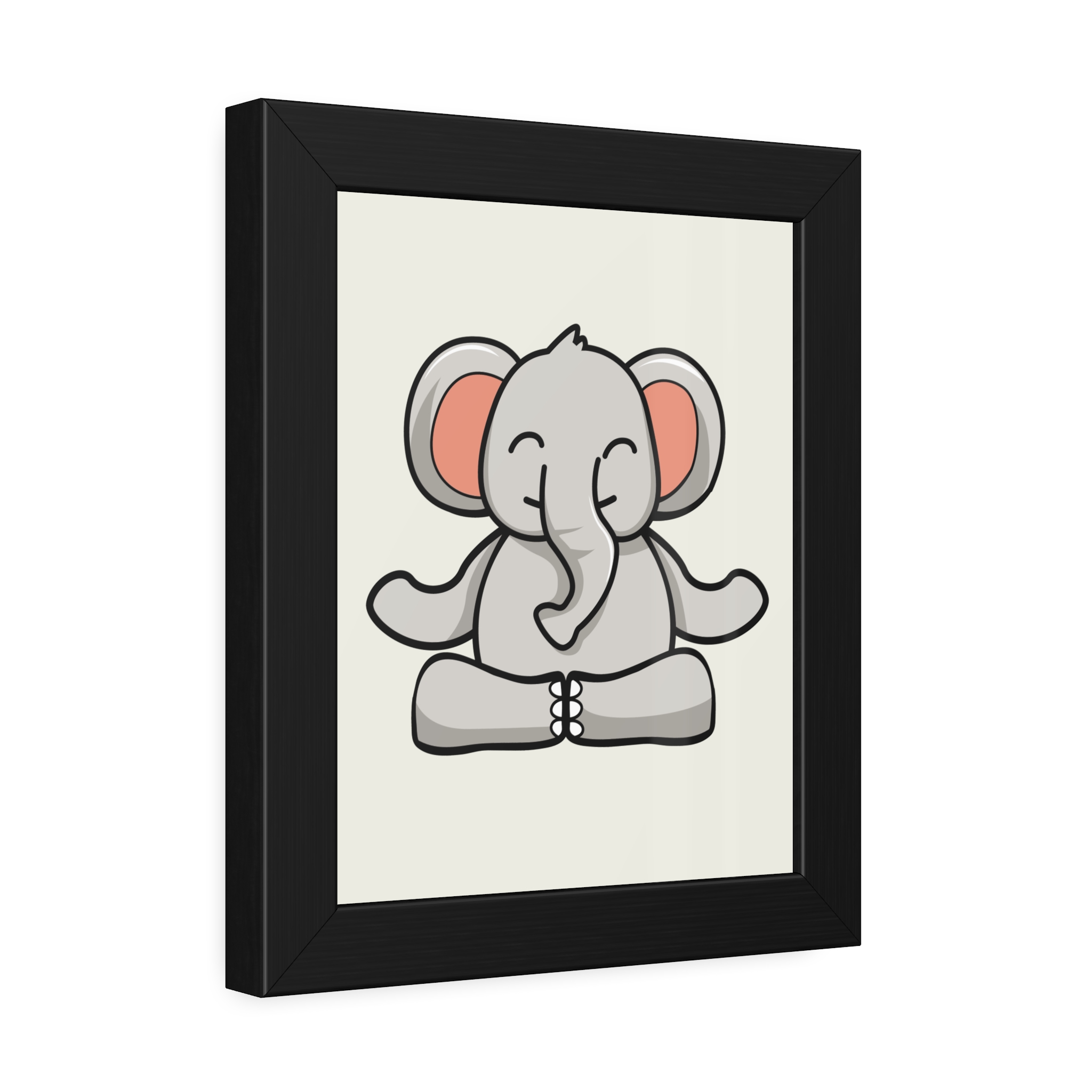 Meditating Elephant Framed Poster — Cute Nursery Wall Art - Image 6