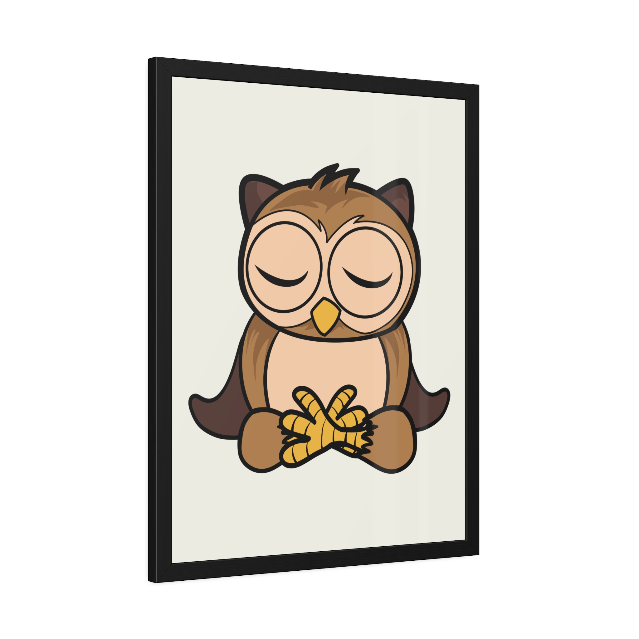 Sleeping Owl Illustration Framed Poster | Nursery Wall Art - Image 30