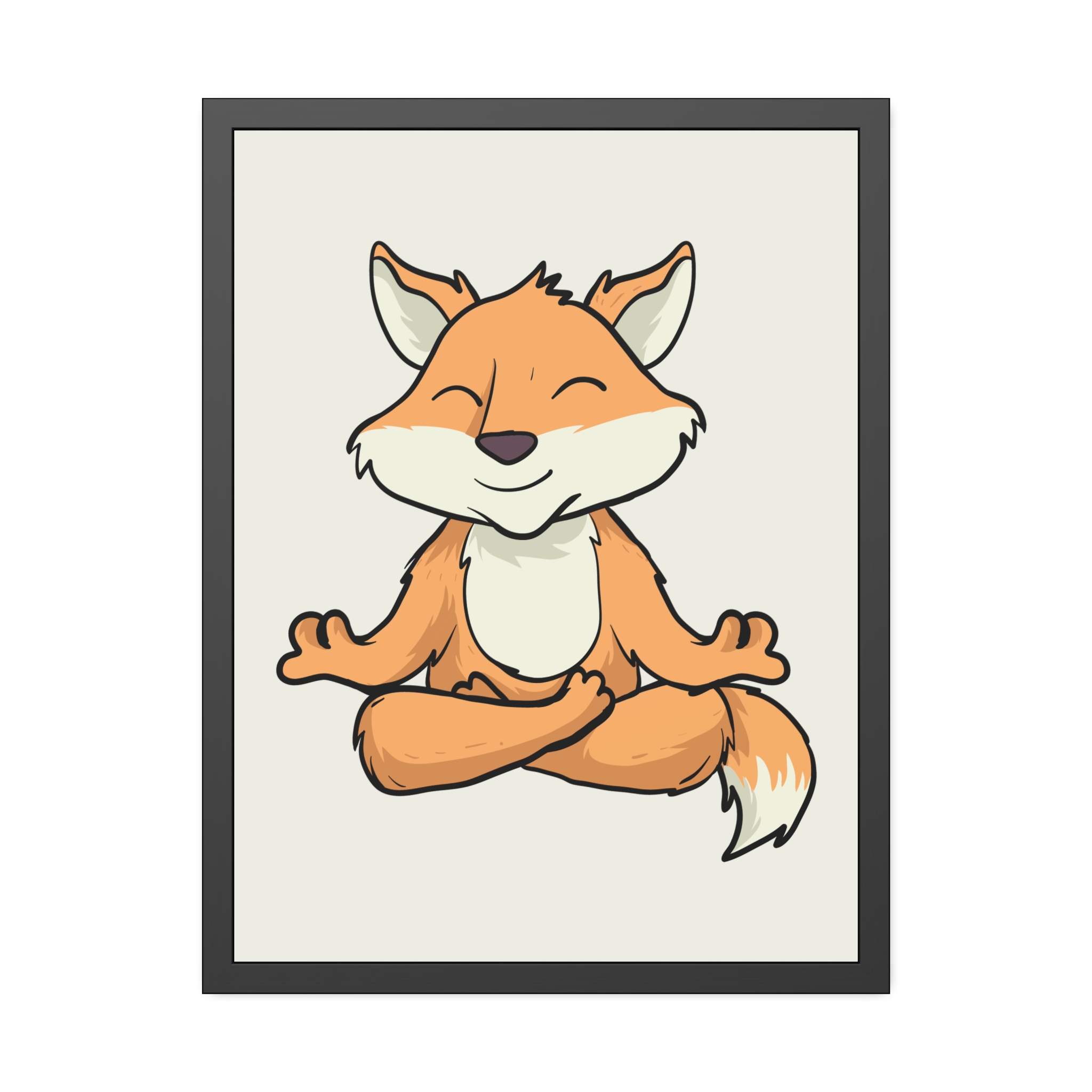 Meditating Fox Framed Poster — Whimsical Nursery Wall Art - Image 29
