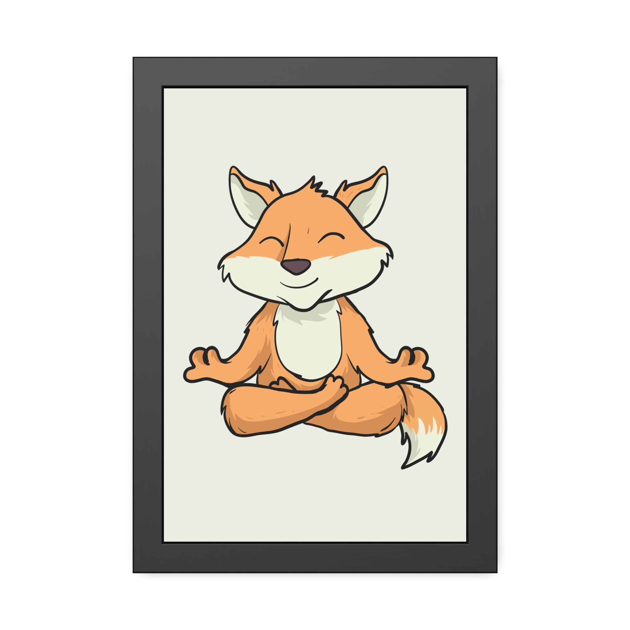Meditating Fox Framed Poster — Whimsical Nursery Wall Art - Image 13