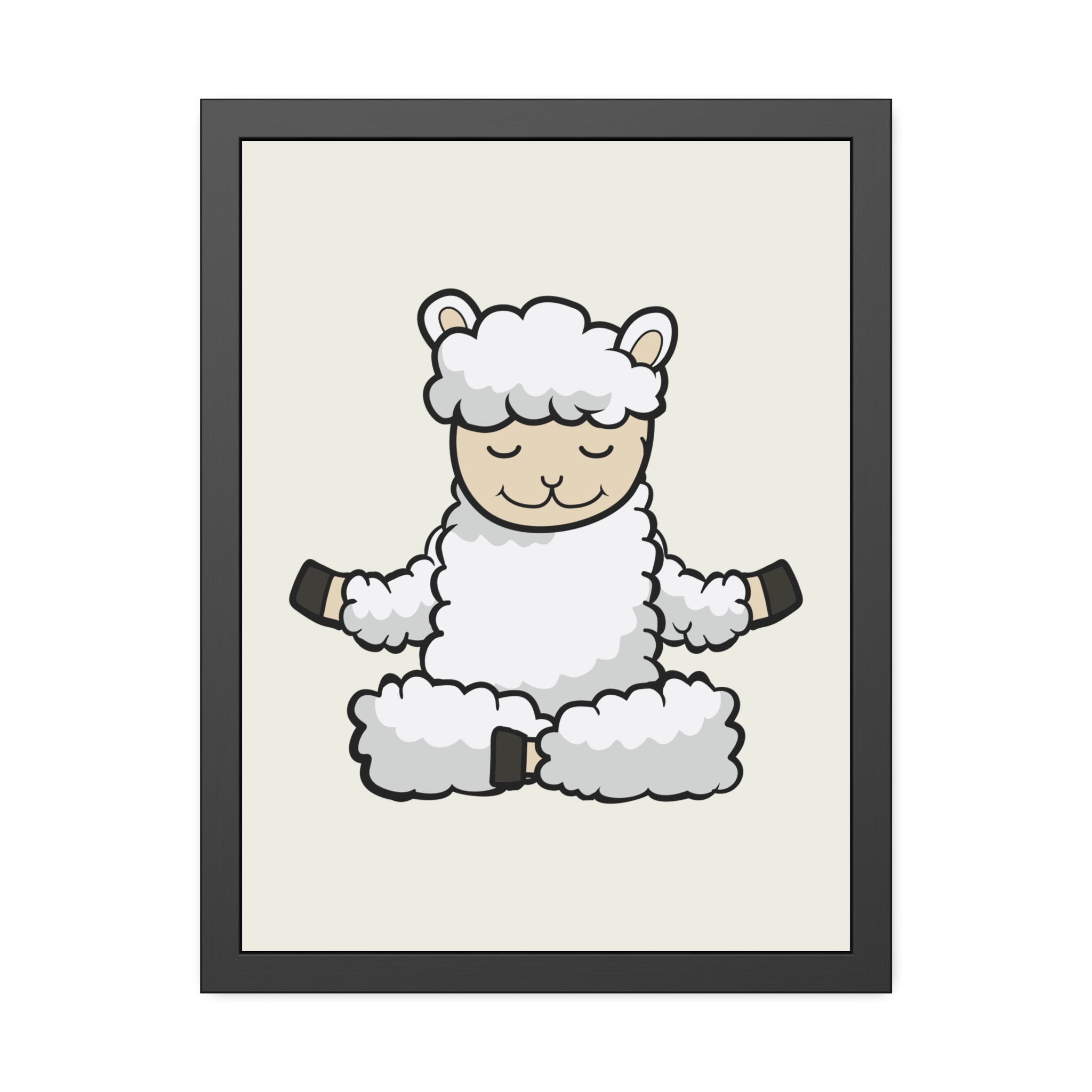Meditating Sheep Framed Poster — Cute Yoga Lamb Wall Art for Nursery & Kids’ Room - Image 21