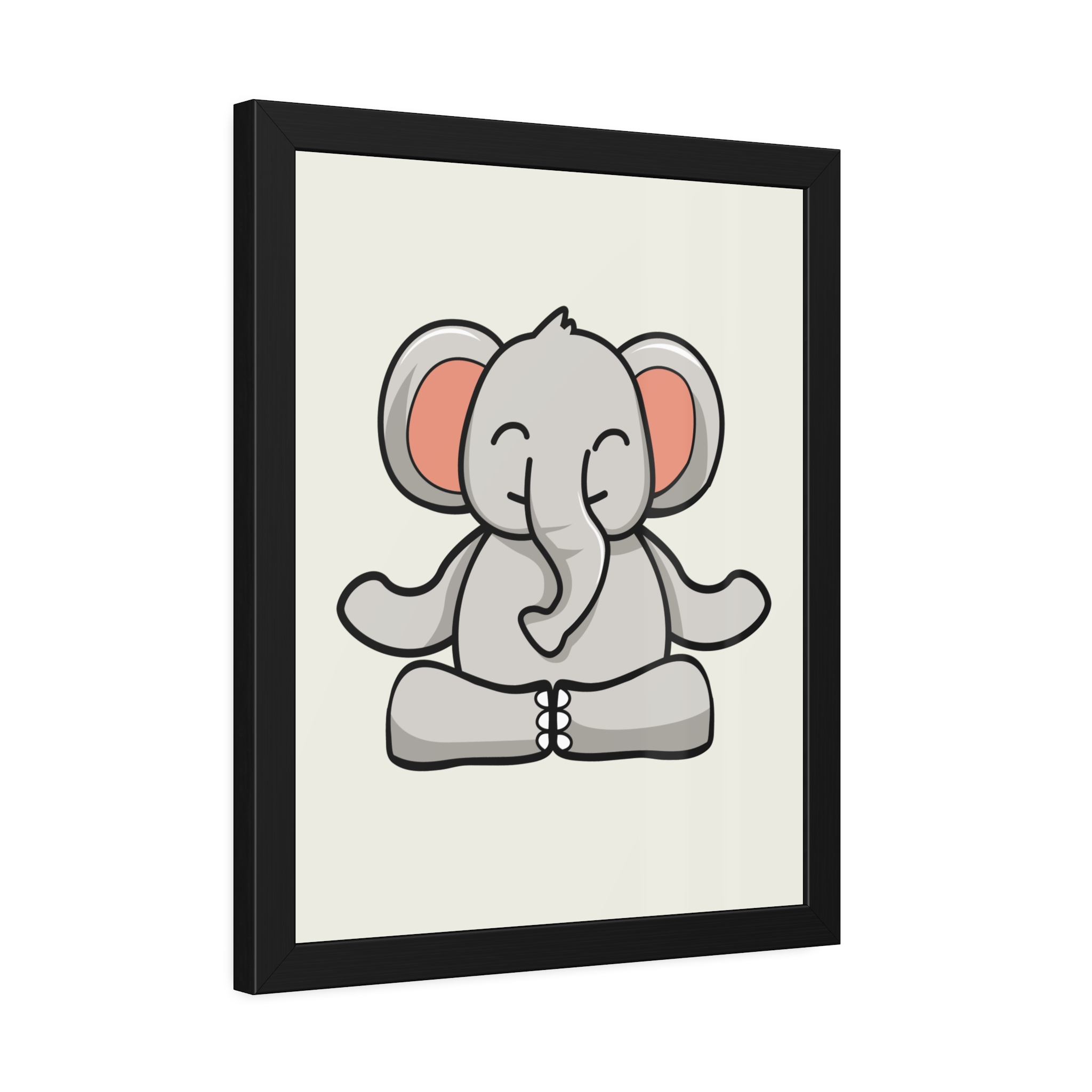 Meditating Elephant Framed Poster — Cute Nursery Wall Art - Image 18