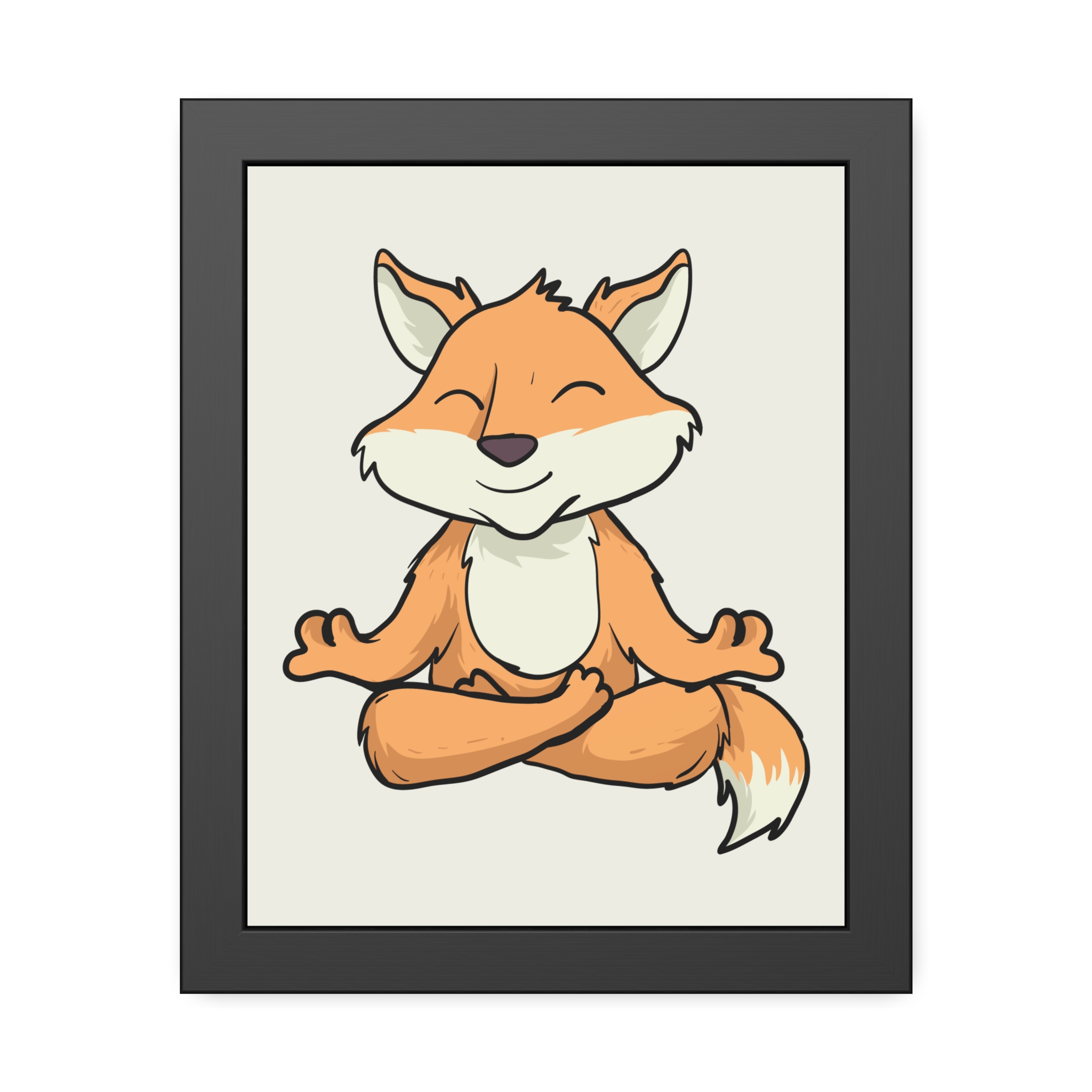 Meditating Fox Framed Poster — Whimsical Nursery Wall Art - Image 9