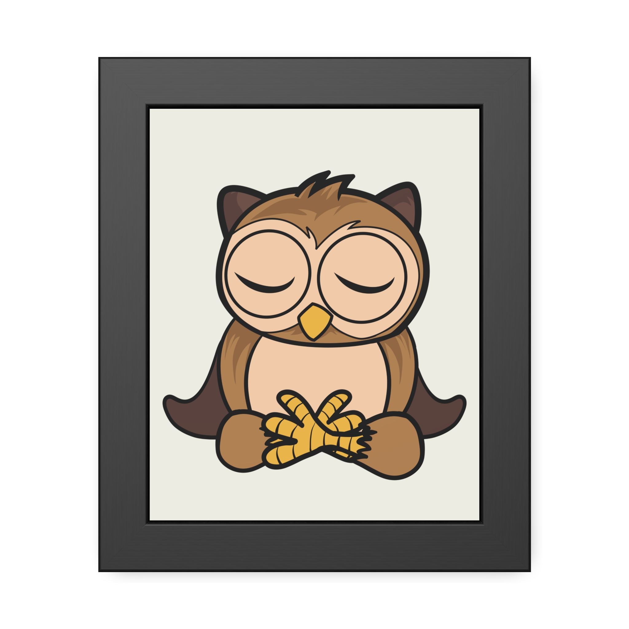 Sleeping Owl Illustration Framed Poster | Nursery Wall Art - Image 5