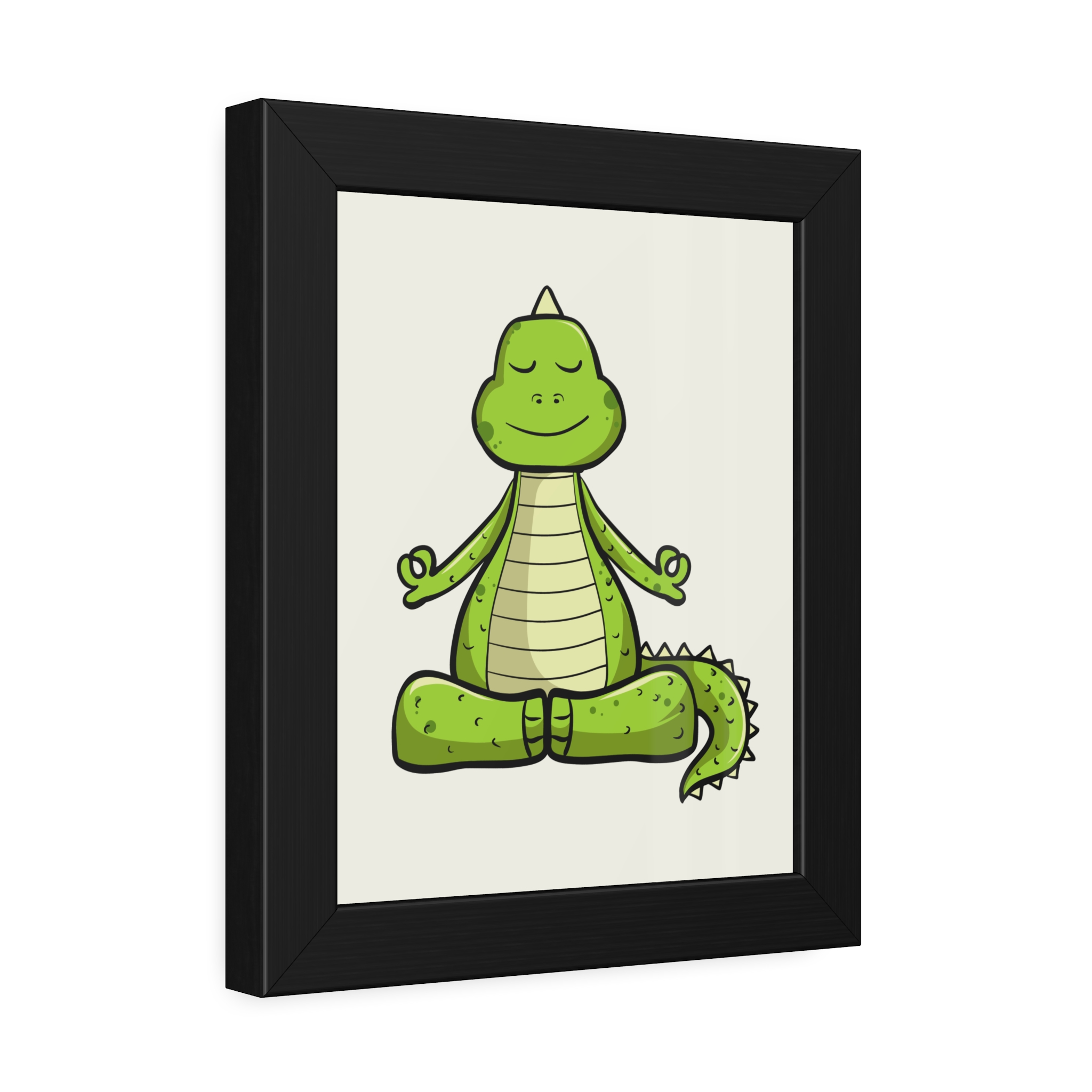 Yoga Dinosaur Framed Poster — Cute Meditating Dino Wall Art - Image 6