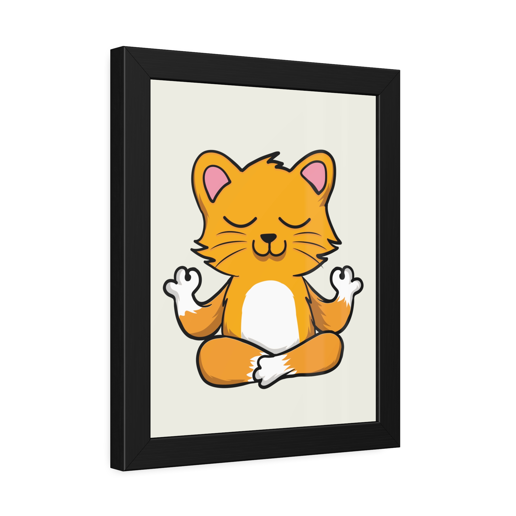 Yoga Cat Framed Poster — Cute Meditating Cat Wall Art for Kids & Home - Image 10