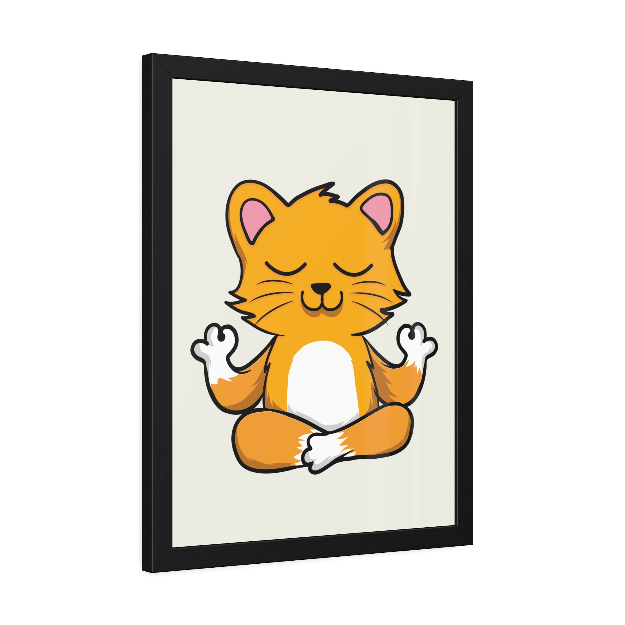 Yoga Cat Framed Poster — Cute Meditating Cat Wall Art for Kids & Home - Image 22