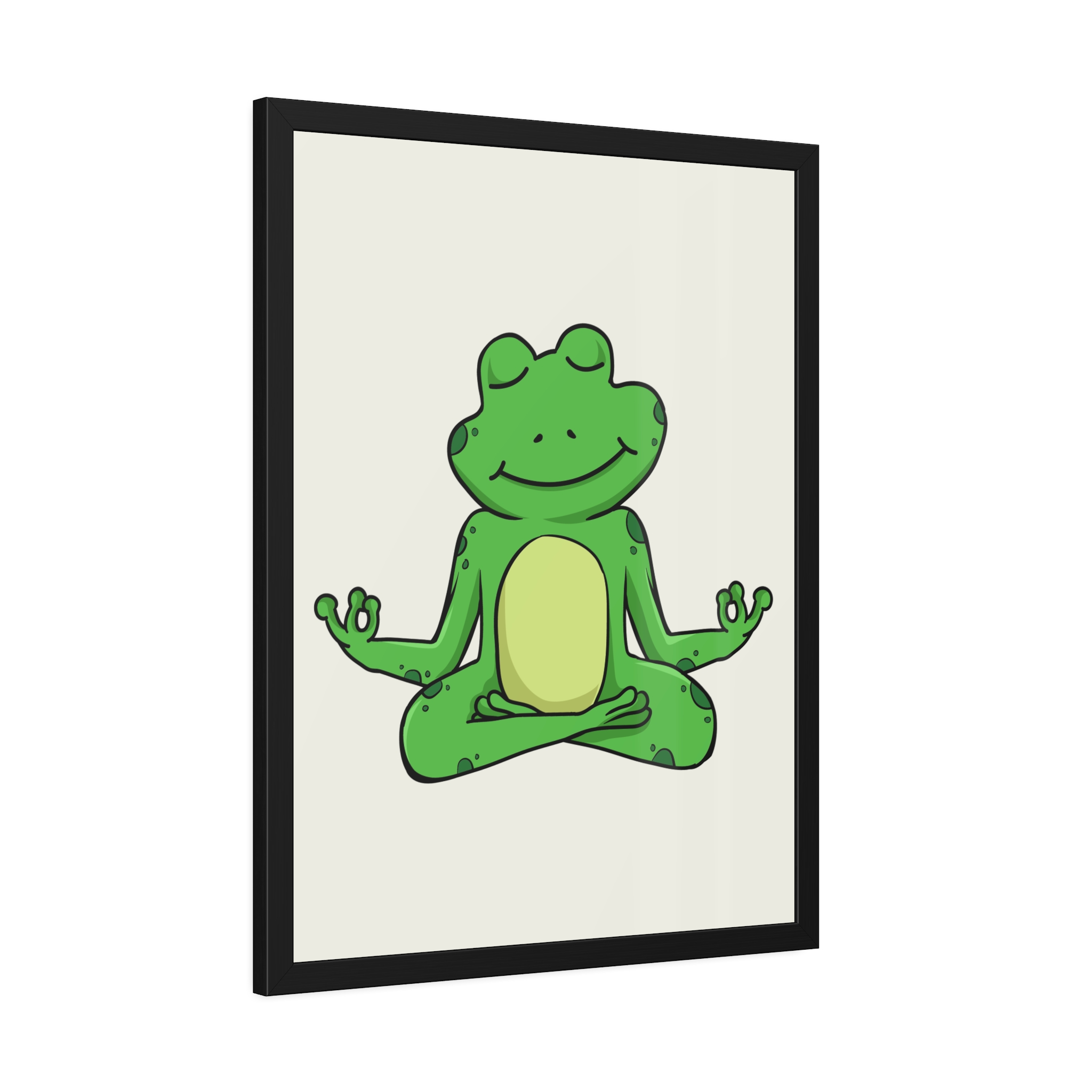 Meditating Frog Framed Poster — Cute Yoga Wall Art for Kids & Nursery - Image 30