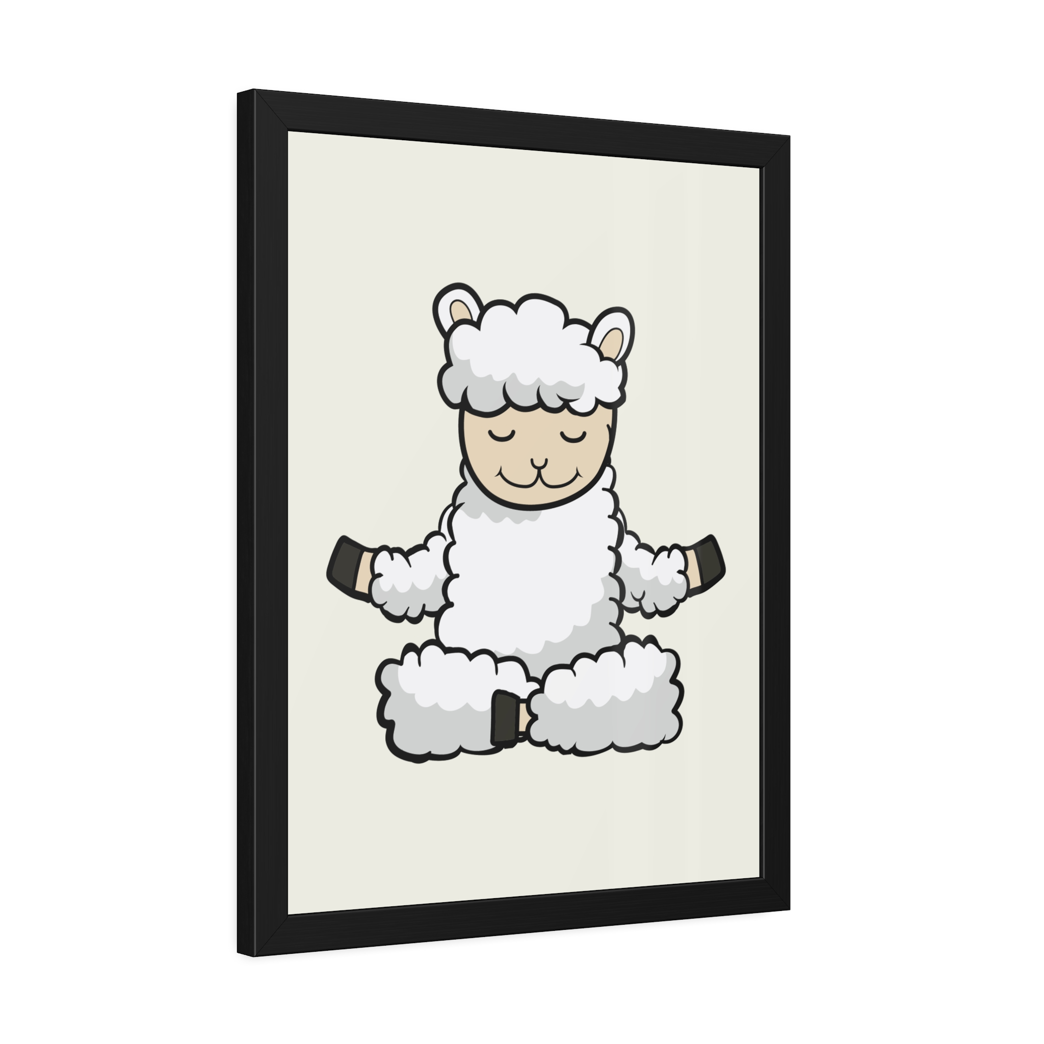 Meditating Sheep Framed Poster — Cute Yoga Lamb Wall Art for Nursery & Kids’ Room - Image 22