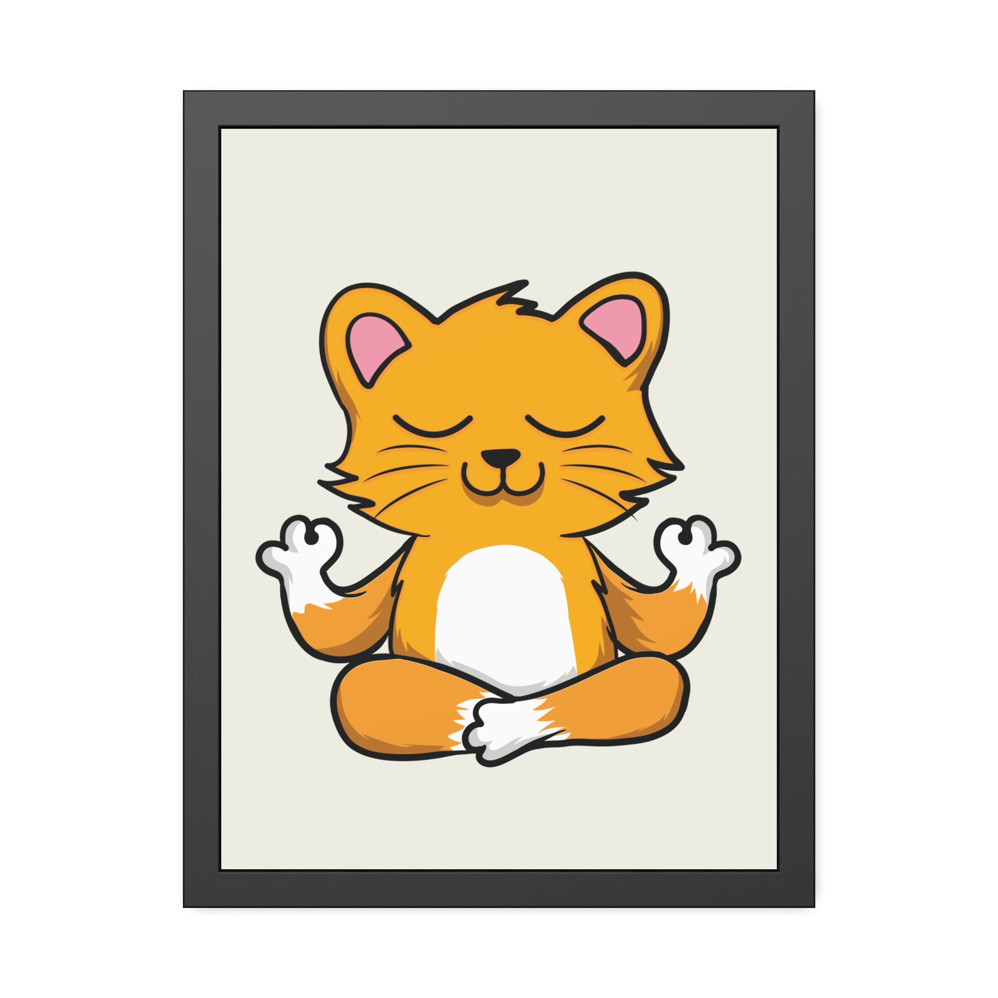Yoga Cat Framed Poster — Cute Meditating Cat Wall Art for Kids & Home - Image 21
