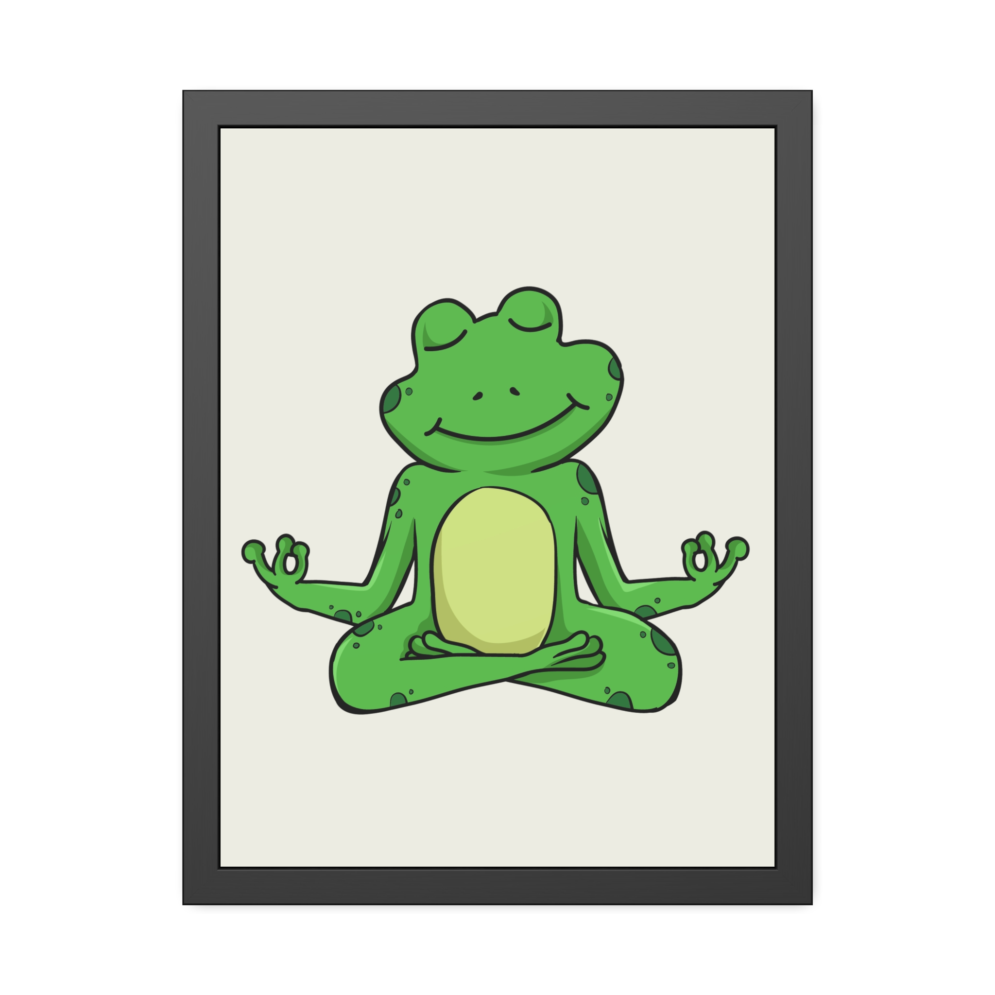 Meditating Frog Framed Poster — Cute Yoga Wall Art for Kids & Nursery - Image 21