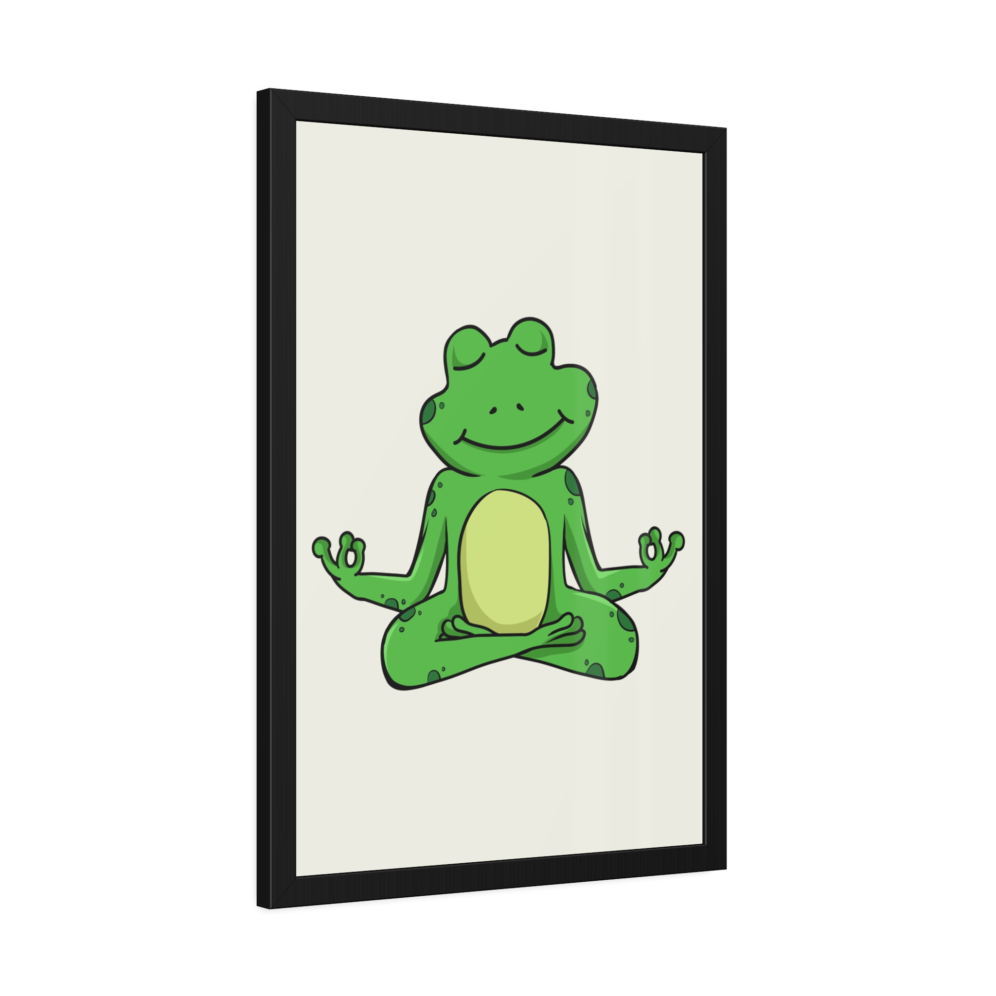 Meditating Frog Framed Poster — Cute Yoga Wall Art for Kids & Nursery - Image 26