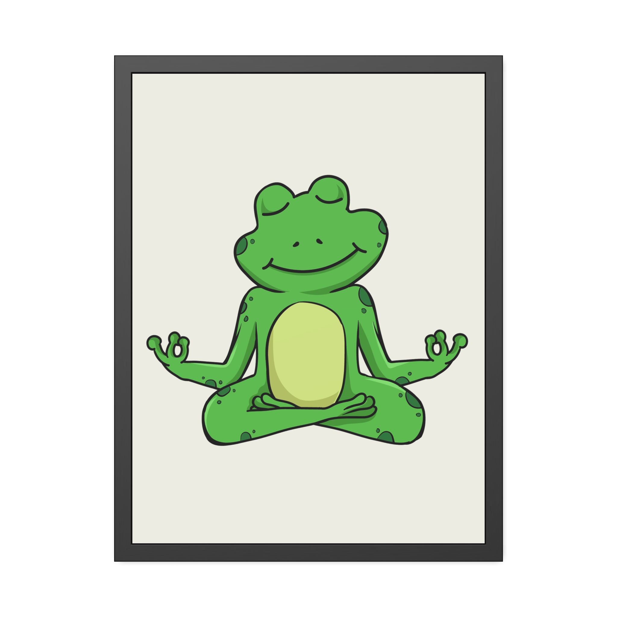 Meditating Frog Framed Poster — Cute Yoga Wall Art for Kids & Nursery - Image 29