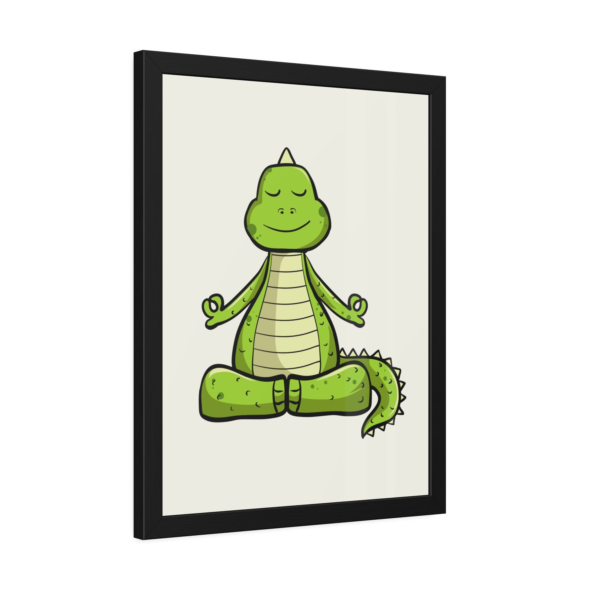 Yoga Dinosaur Framed Poster — Cute Meditating Dino Wall Art - Image 22