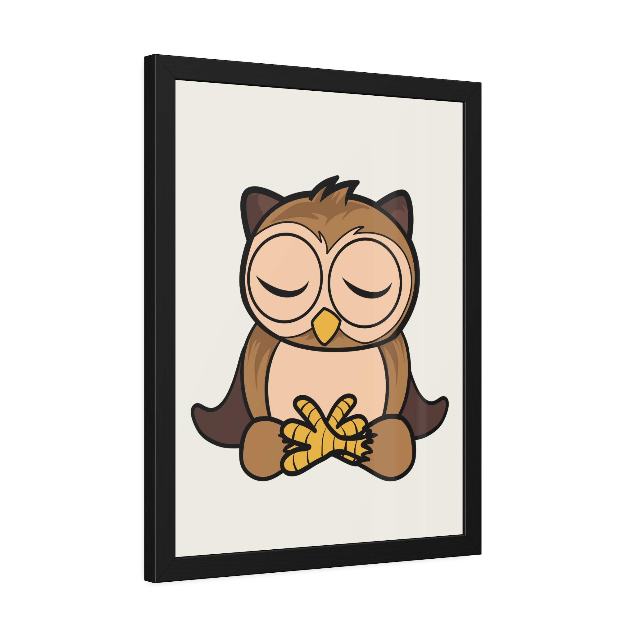 Sleeping Owl Illustration Framed Poster | Nursery Wall Art - Image 22