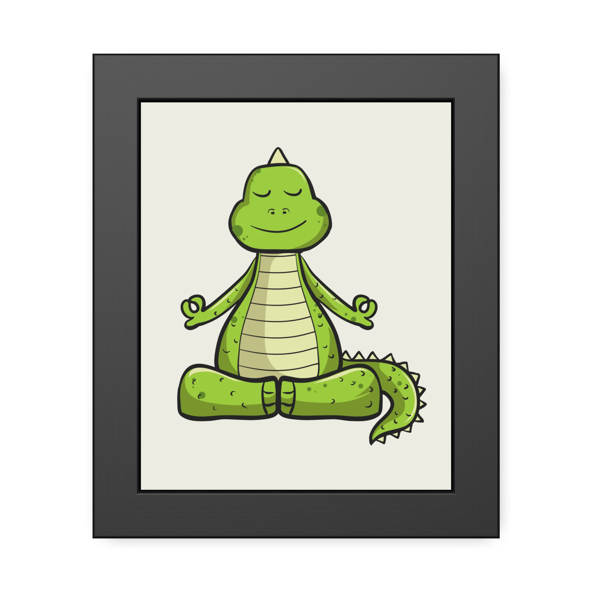 Yoga Dinosaur Framed Poster — Cute Meditating Dino Wall Art - Image 5