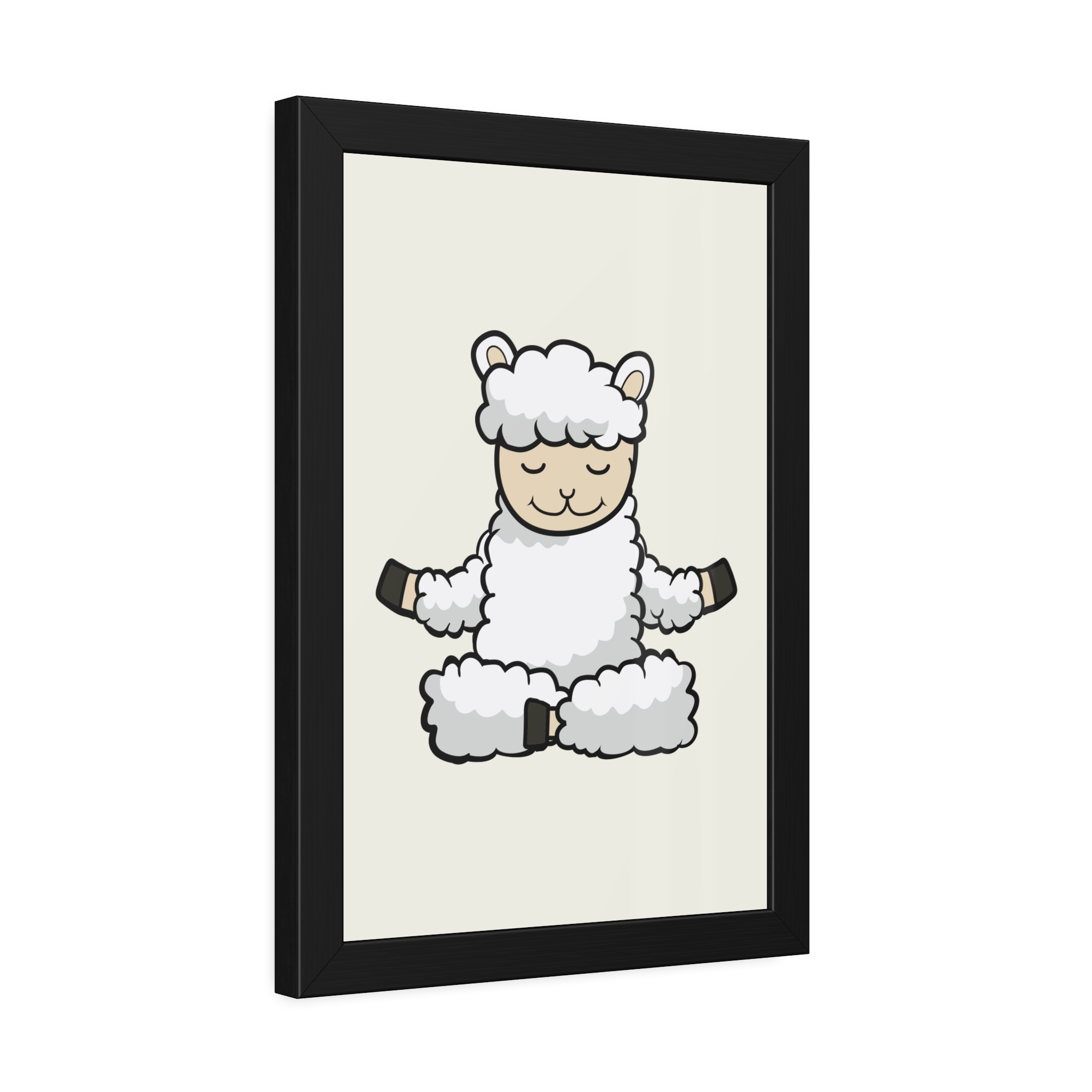 Meditating Sheep Framed Poster — Cute Yoga Lamb Wall Art for Nursery & Kids’ Room - Image 14