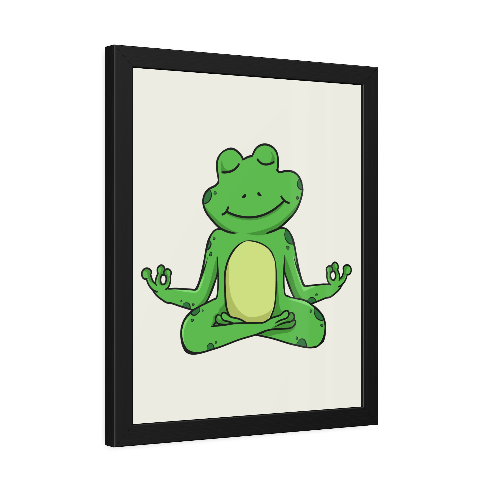 Meditating Frog Framed Poster — Cute Yoga Wall Art for Kids & Nursery - Image 18