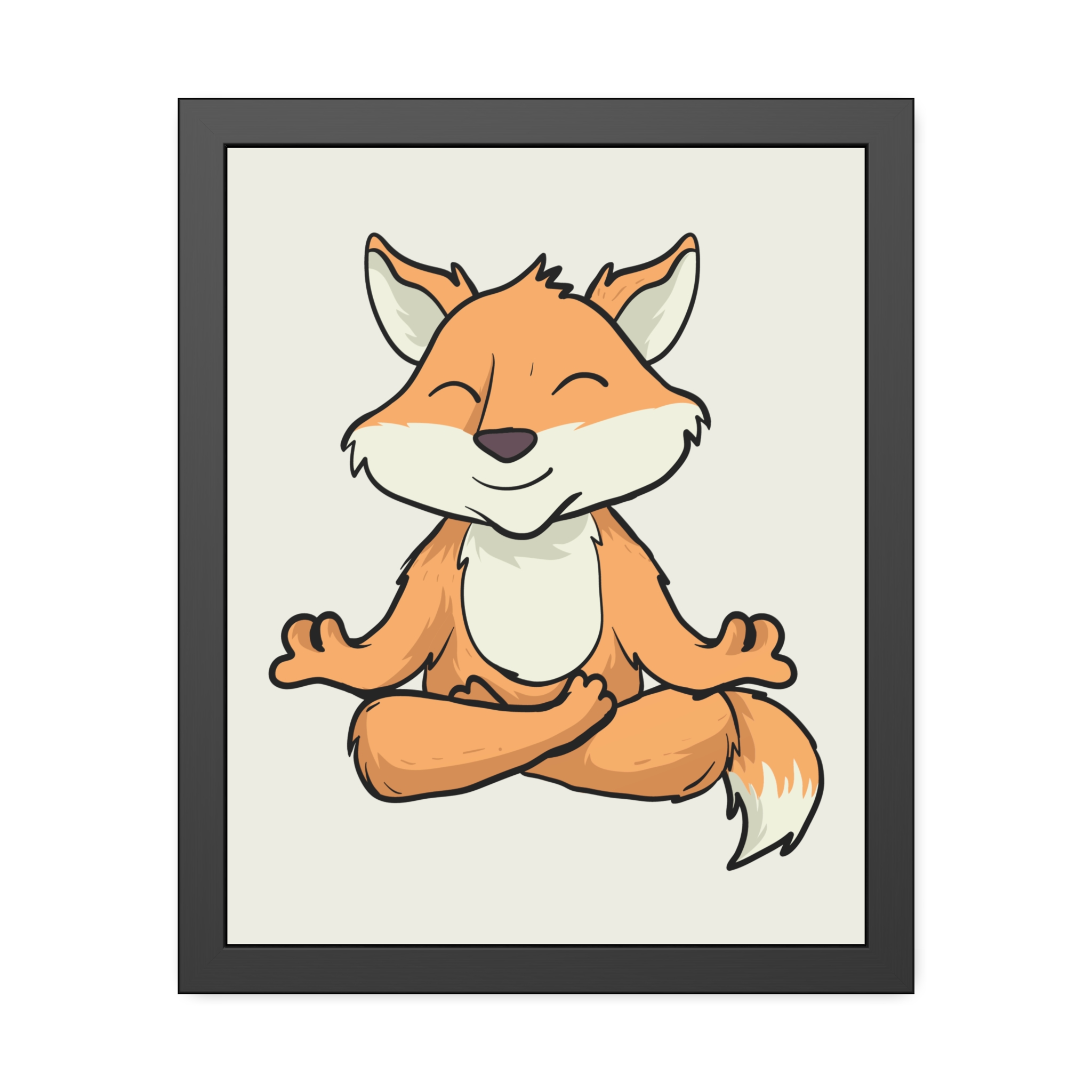 Meditating Fox Framed Poster — Whimsical Nursery Wall Art - Image 17