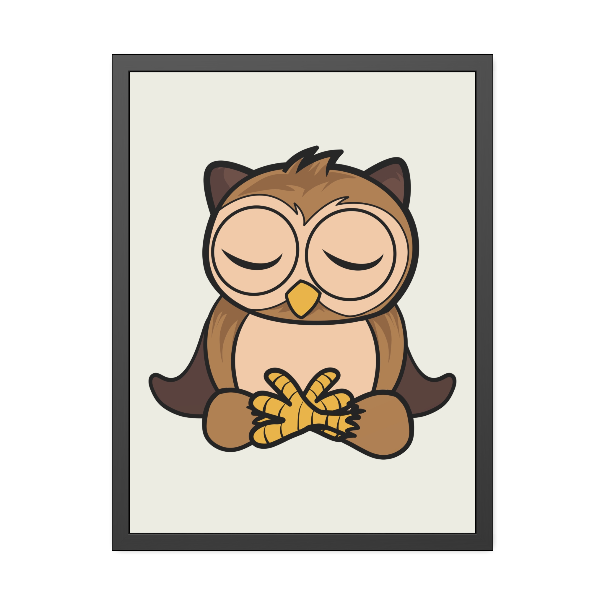 Sleeping Owl Illustration Framed Poster | Nursery Wall Art - Image 29