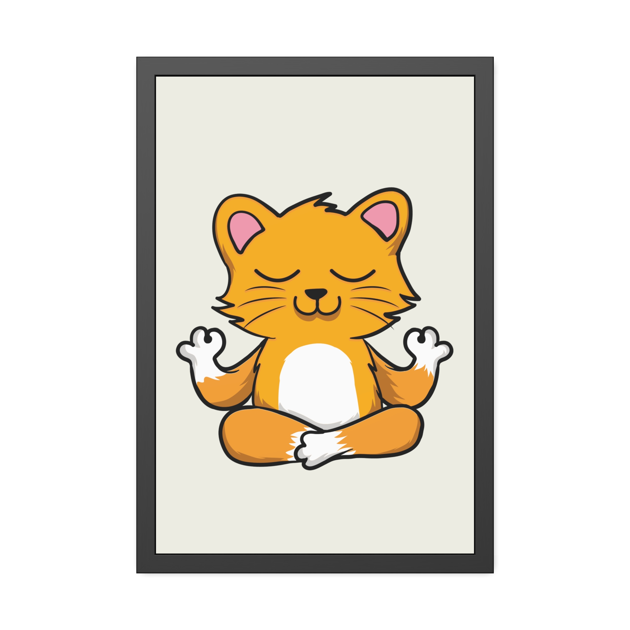 Yoga Cat Framed Poster — Cute Meditating Cat Wall Art for Kids & Home - Image 25