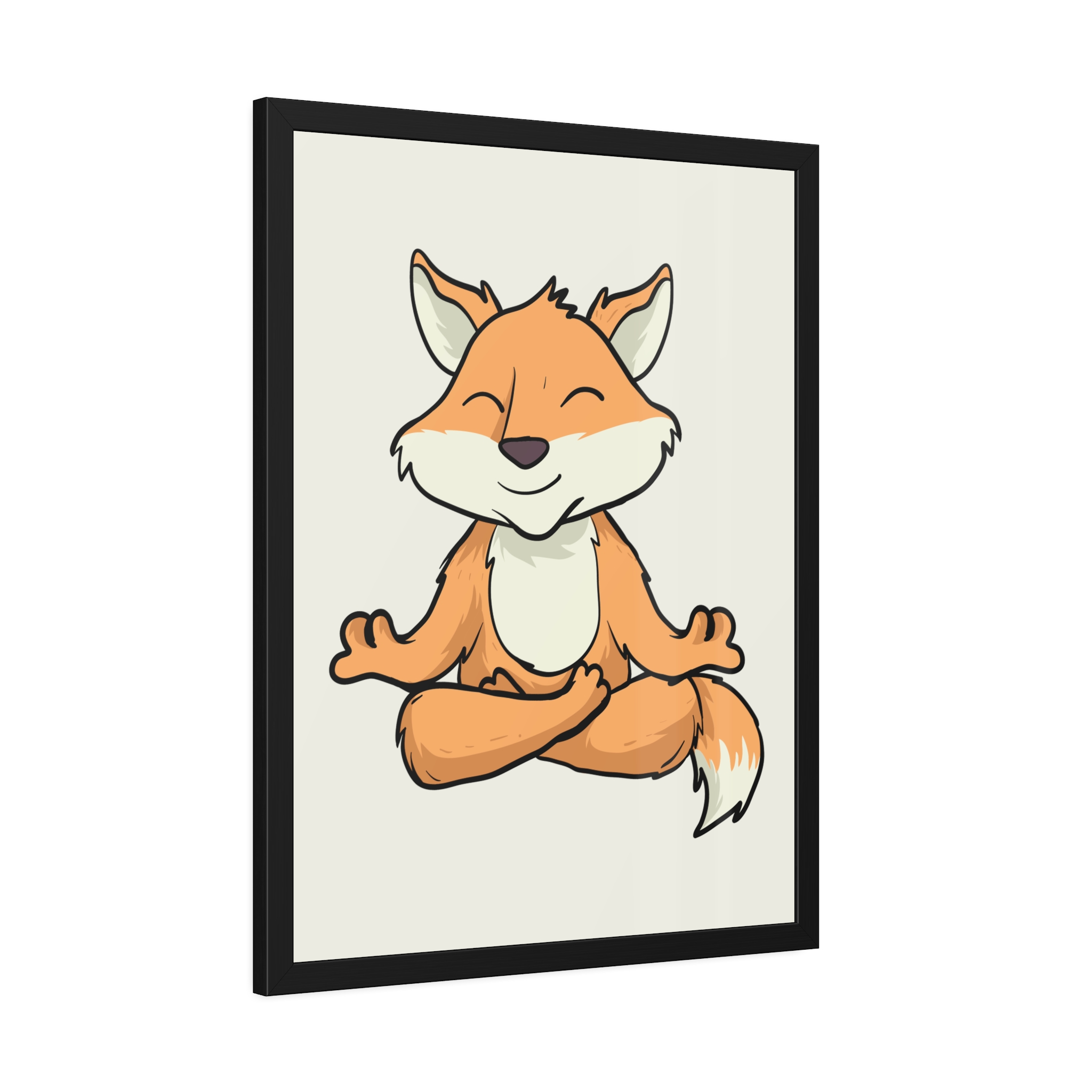 Meditating Fox Framed Poster — Whimsical Nursery Wall Art - Image 30