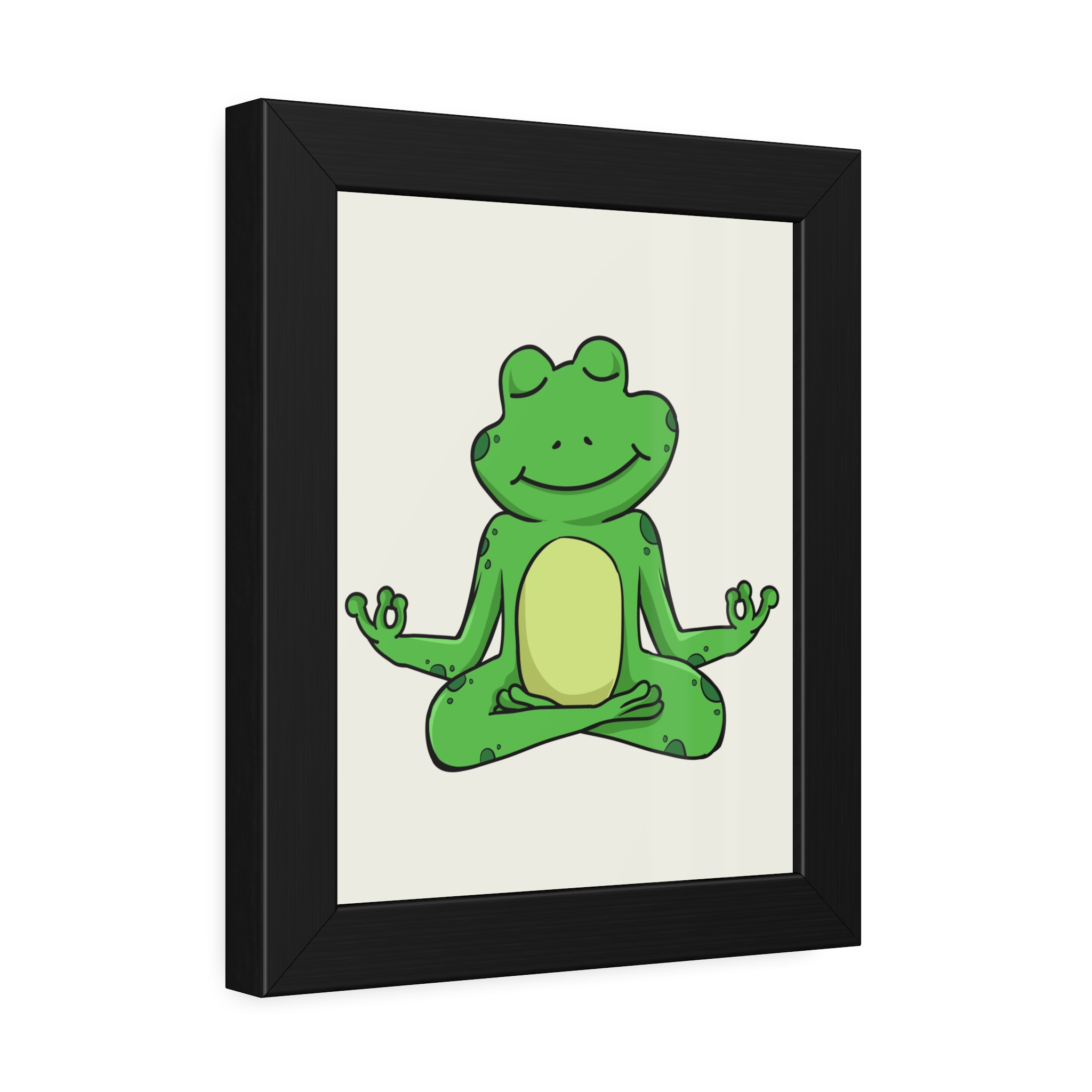 Meditating Frog Framed Poster — Cute Yoga Wall Art for Kids & Nursery - Image 6