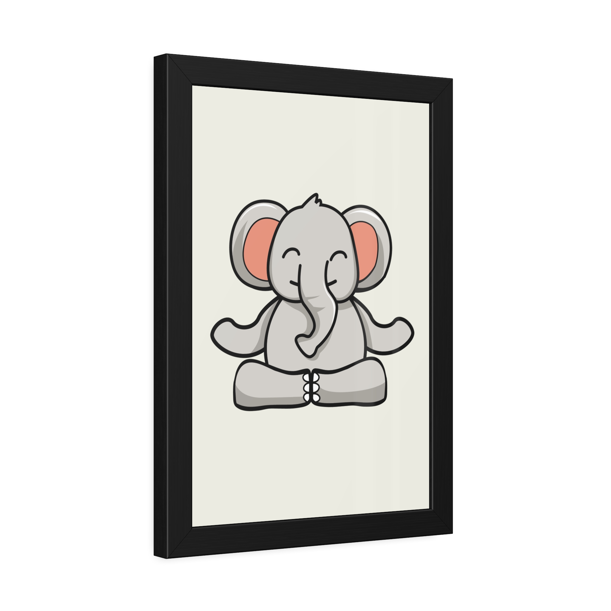 Meditating Elephant Framed Poster — Cute Nursery Wall Art - Image 14