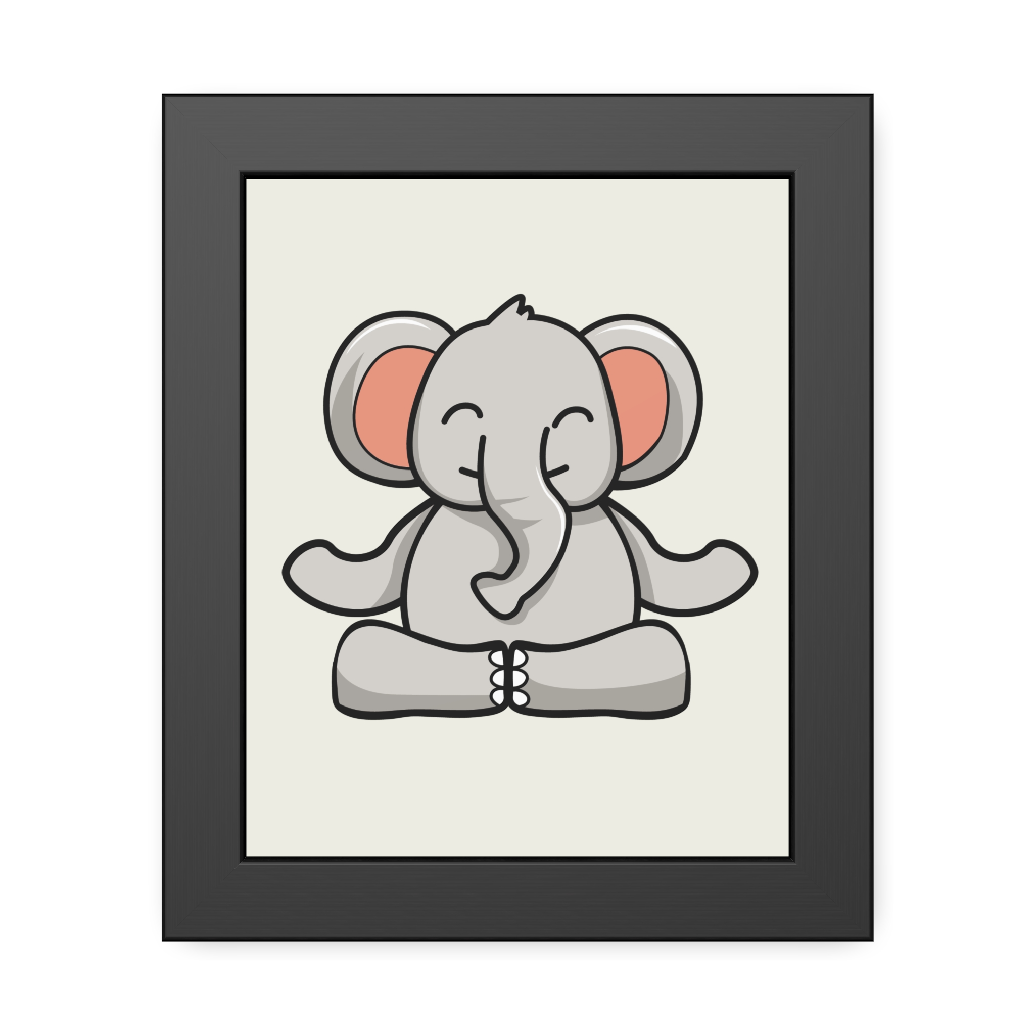 Meditating Elephant Framed Poster — Cute Nursery Wall Art - Image 5