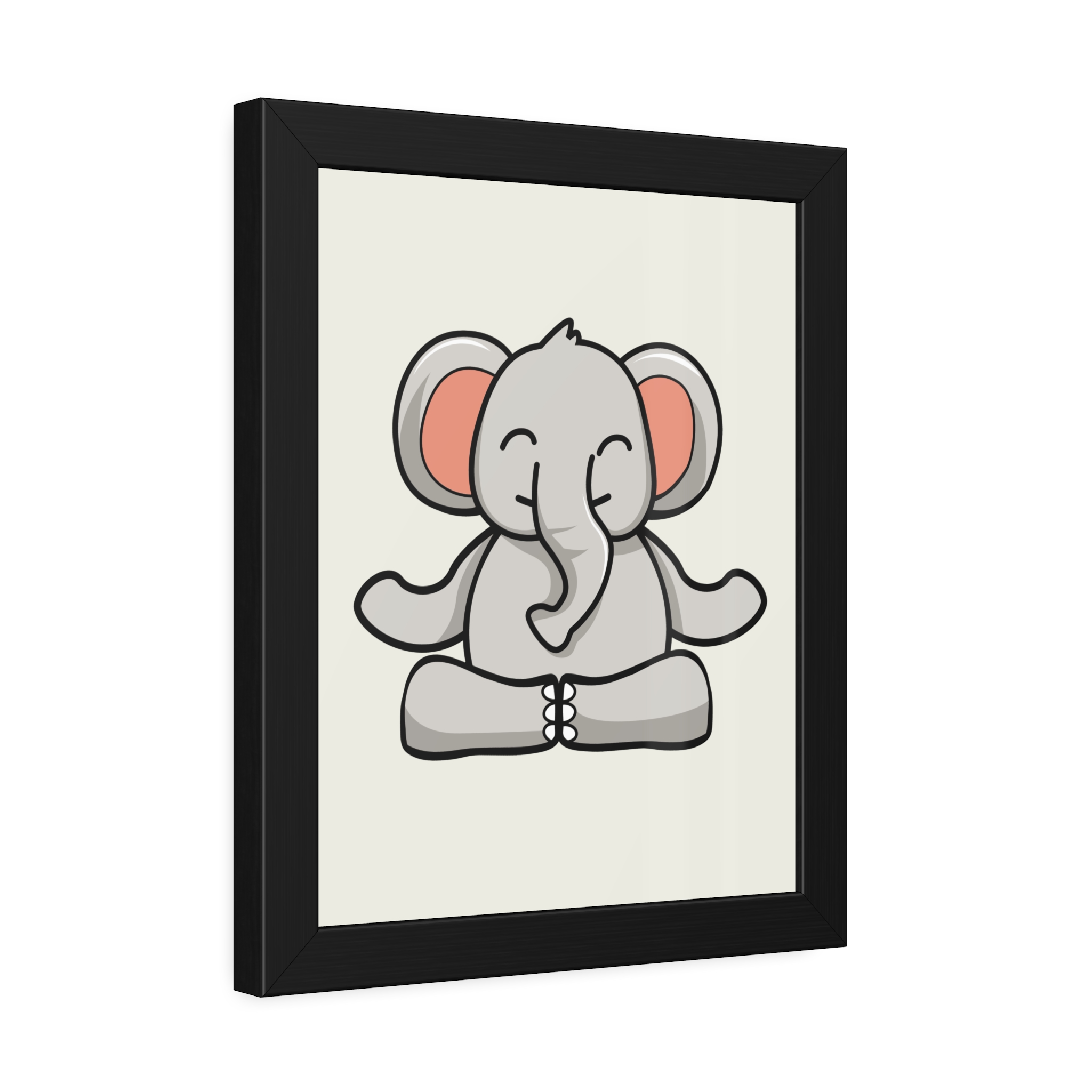 Meditating Elephant Framed Poster — Cute Nursery Wall Art - Image 10
