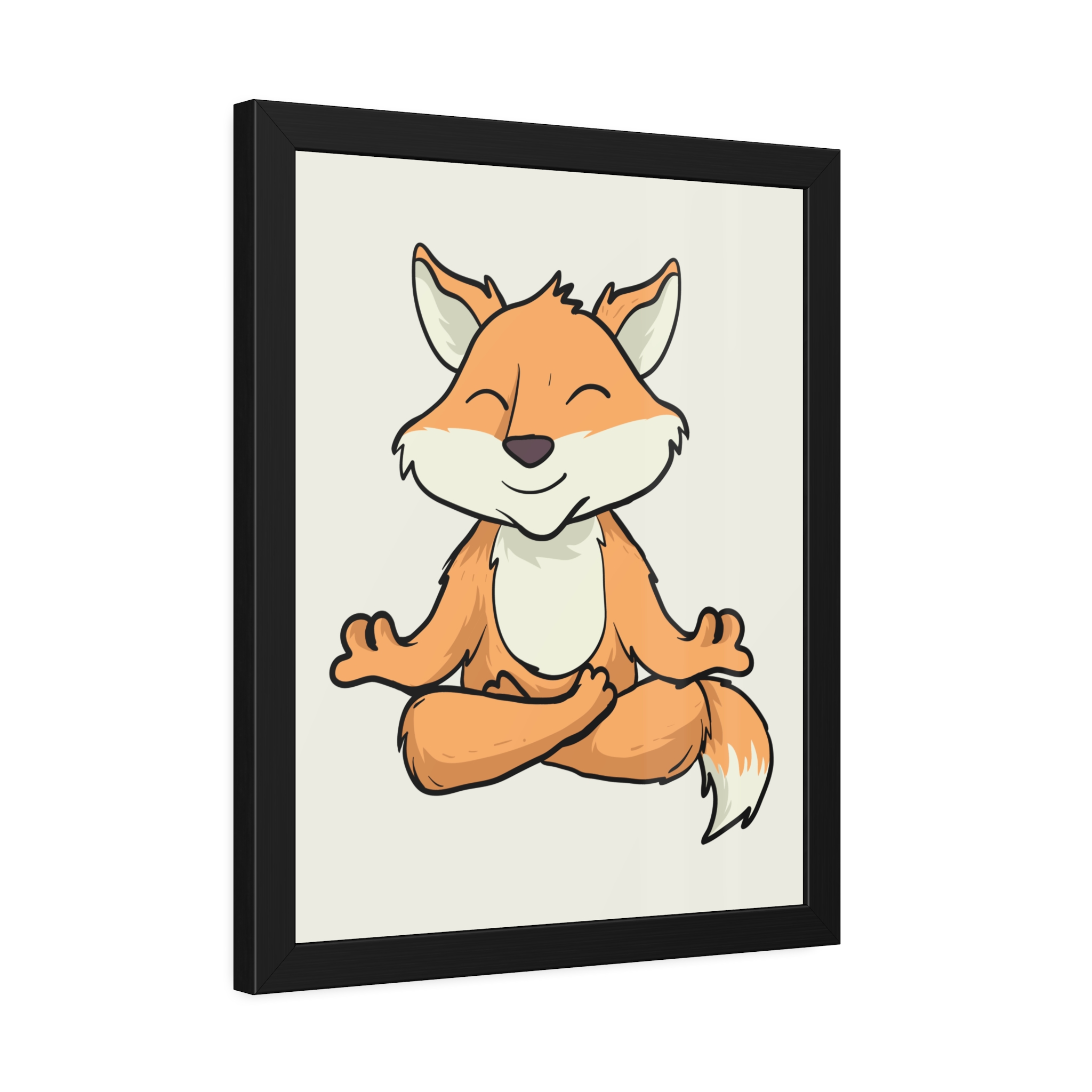 Meditating Fox Framed Poster — Whimsical Nursery Wall Art - Image 18