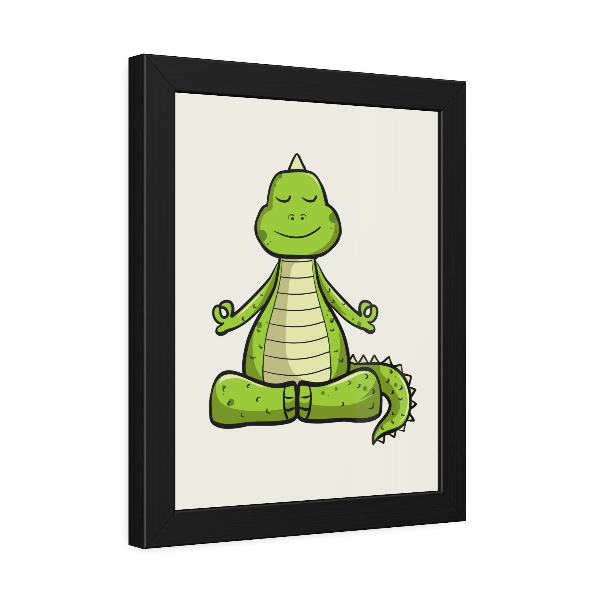 Yoga Dinosaur Framed Poster — Cute Meditating Dino Wall Art - Image 10