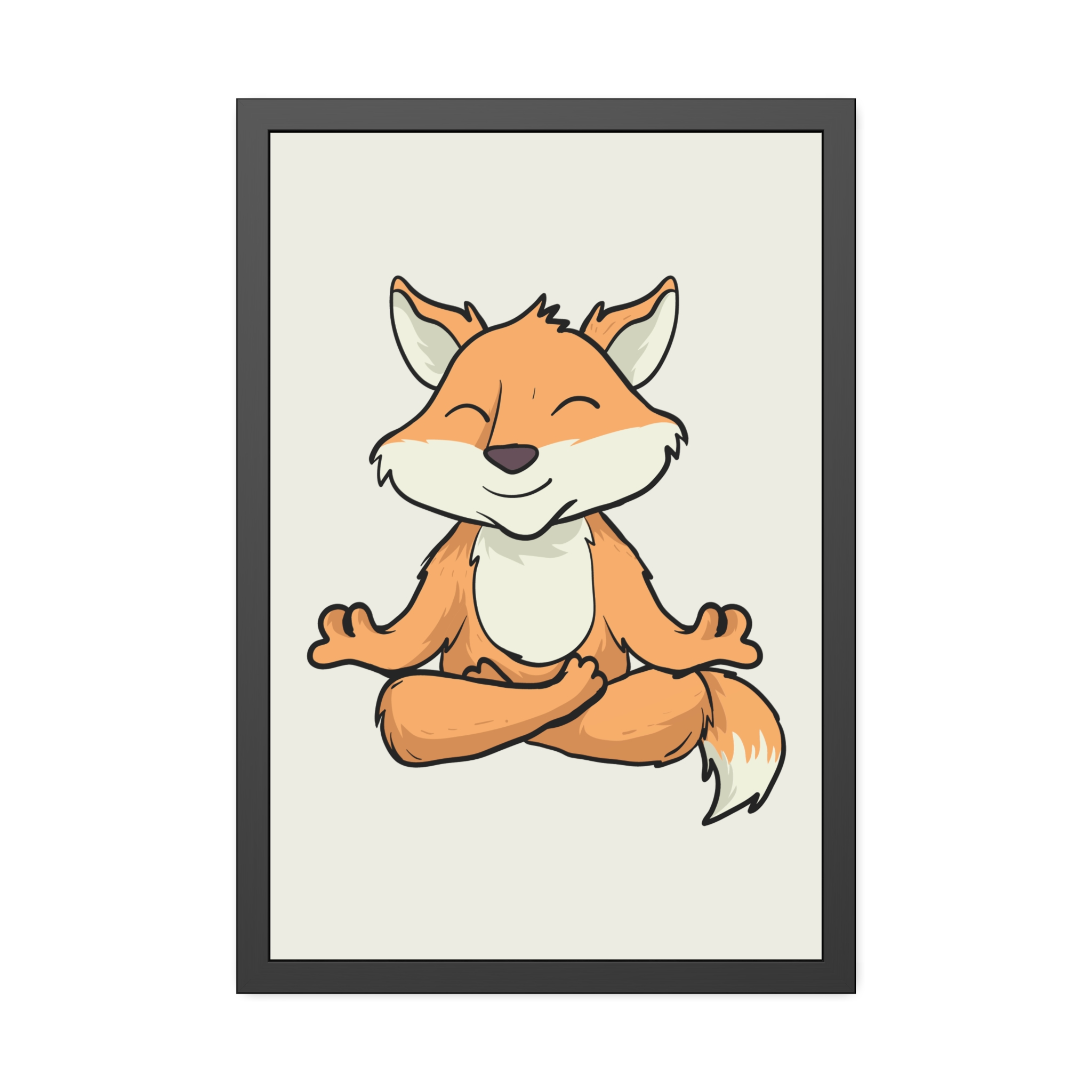 Meditating Fox Framed Poster — Whimsical Nursery Wall Art - Image 25