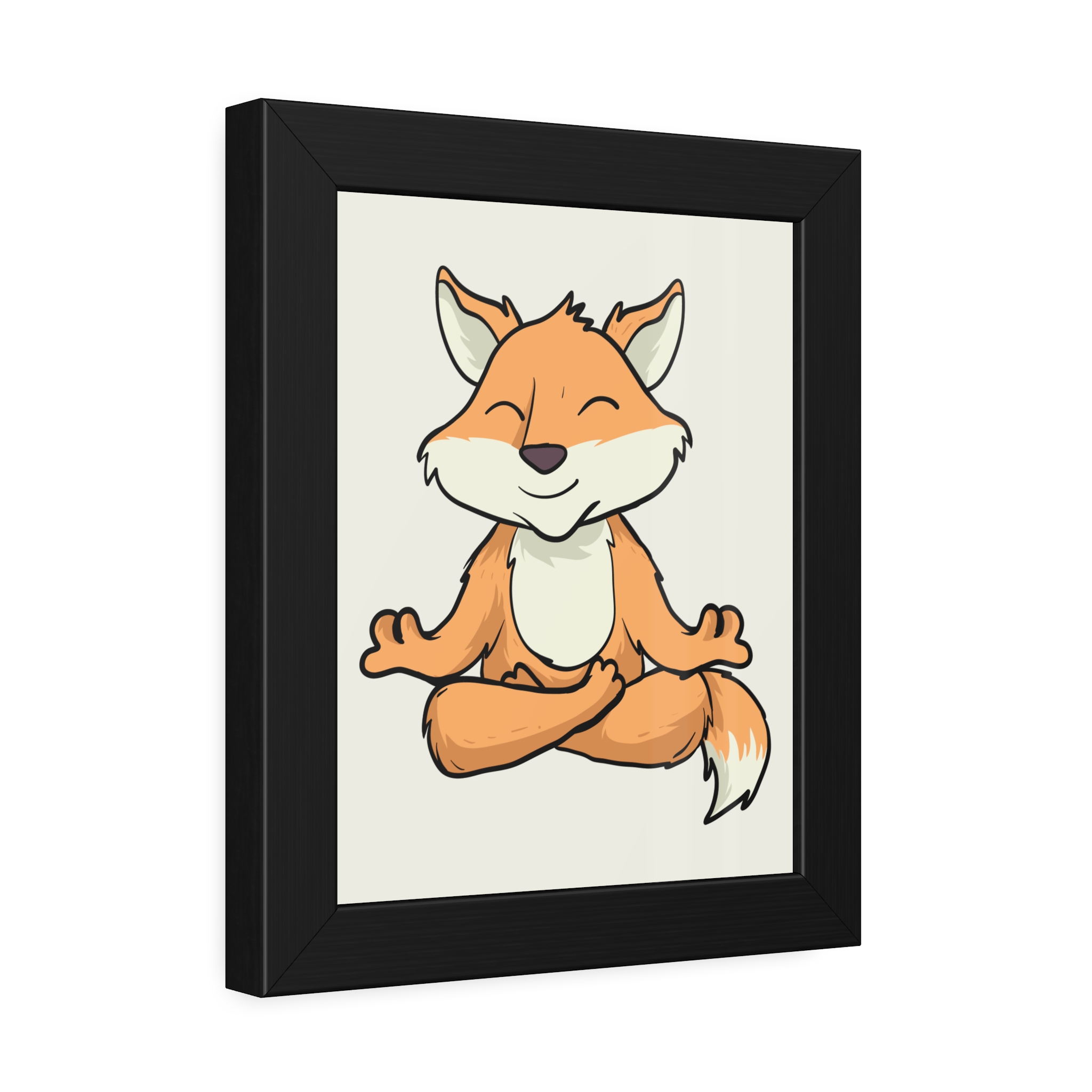 Meditating Fox Framed Poster — Whimsical Nursery Wall Art - Image 6
