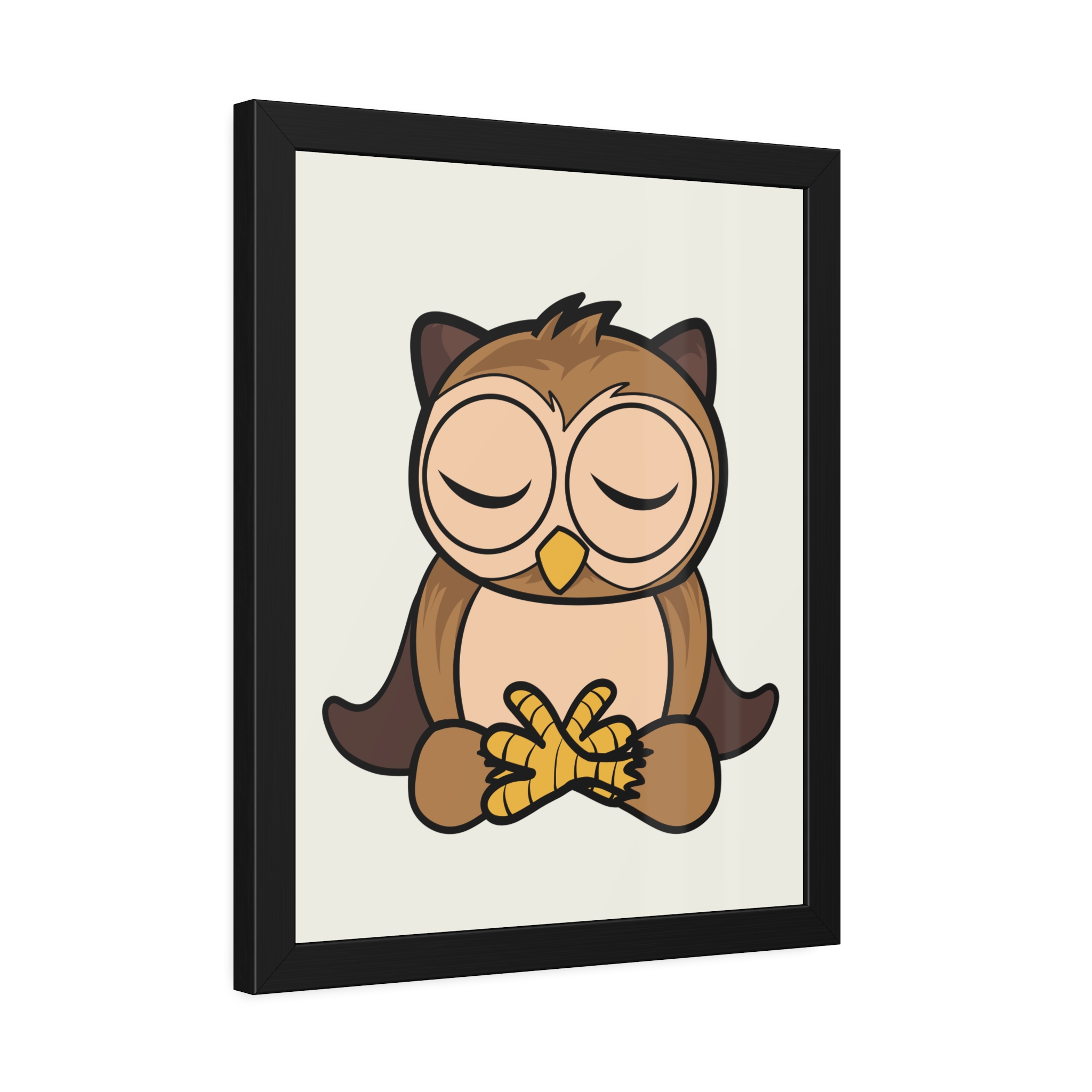 Sleeping Owl Illustration Framed Poster | Nursery Wall Art - Image 18
