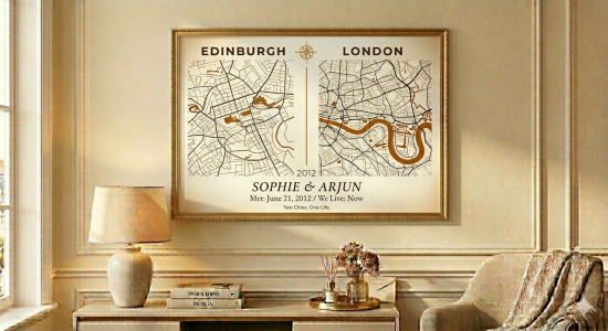 MA-002 Two Cities Where We Met Where We Are Map